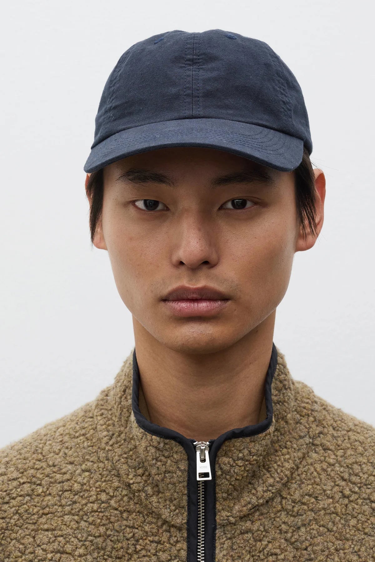 Buff Cloth 6-Panel Cap Dark Navy