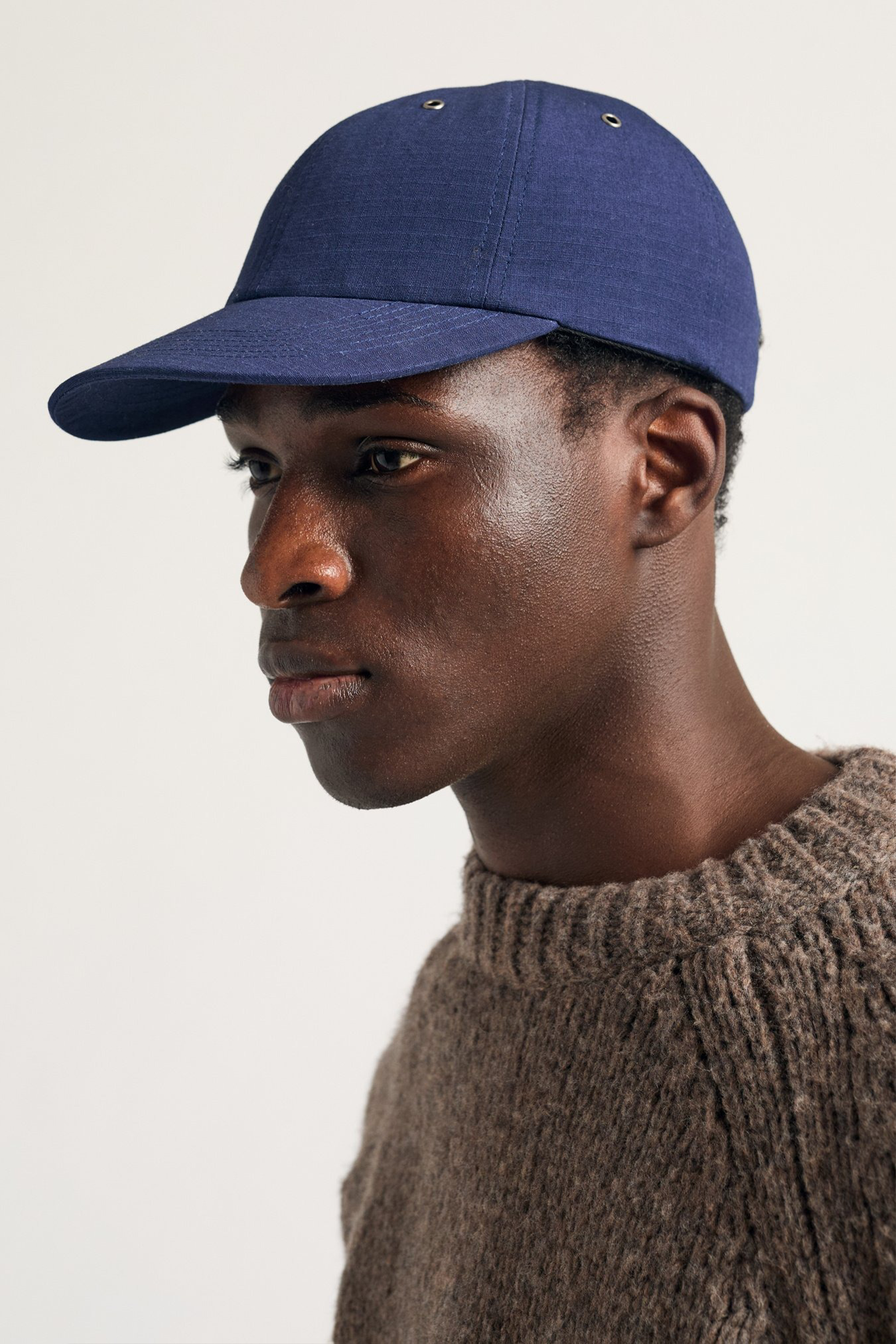 Cotton Ripstop 6-Panel Cap Workwear Blue