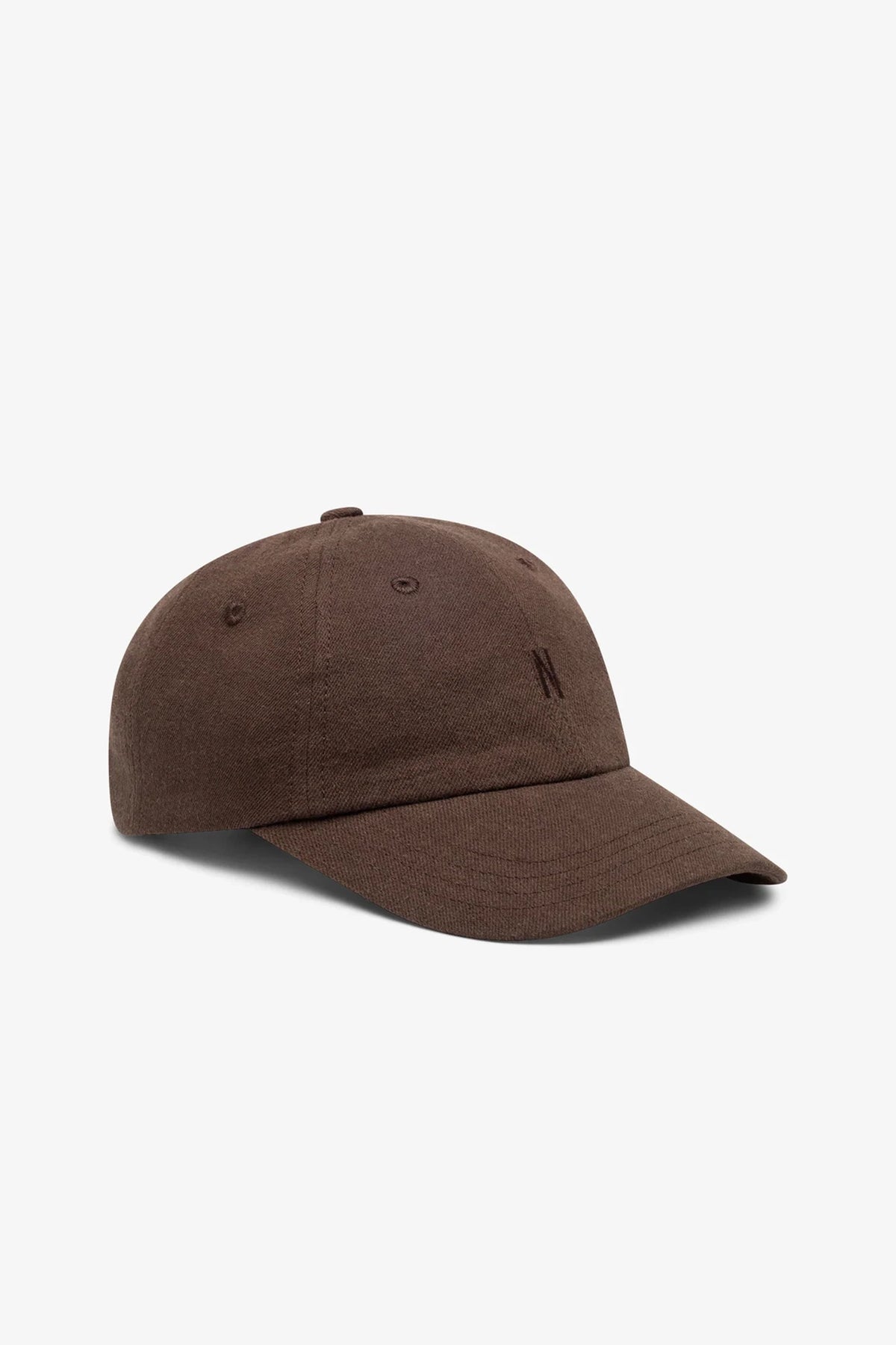 Cotton Wool Twill 6-Panel Cap Delicioso Brown_1