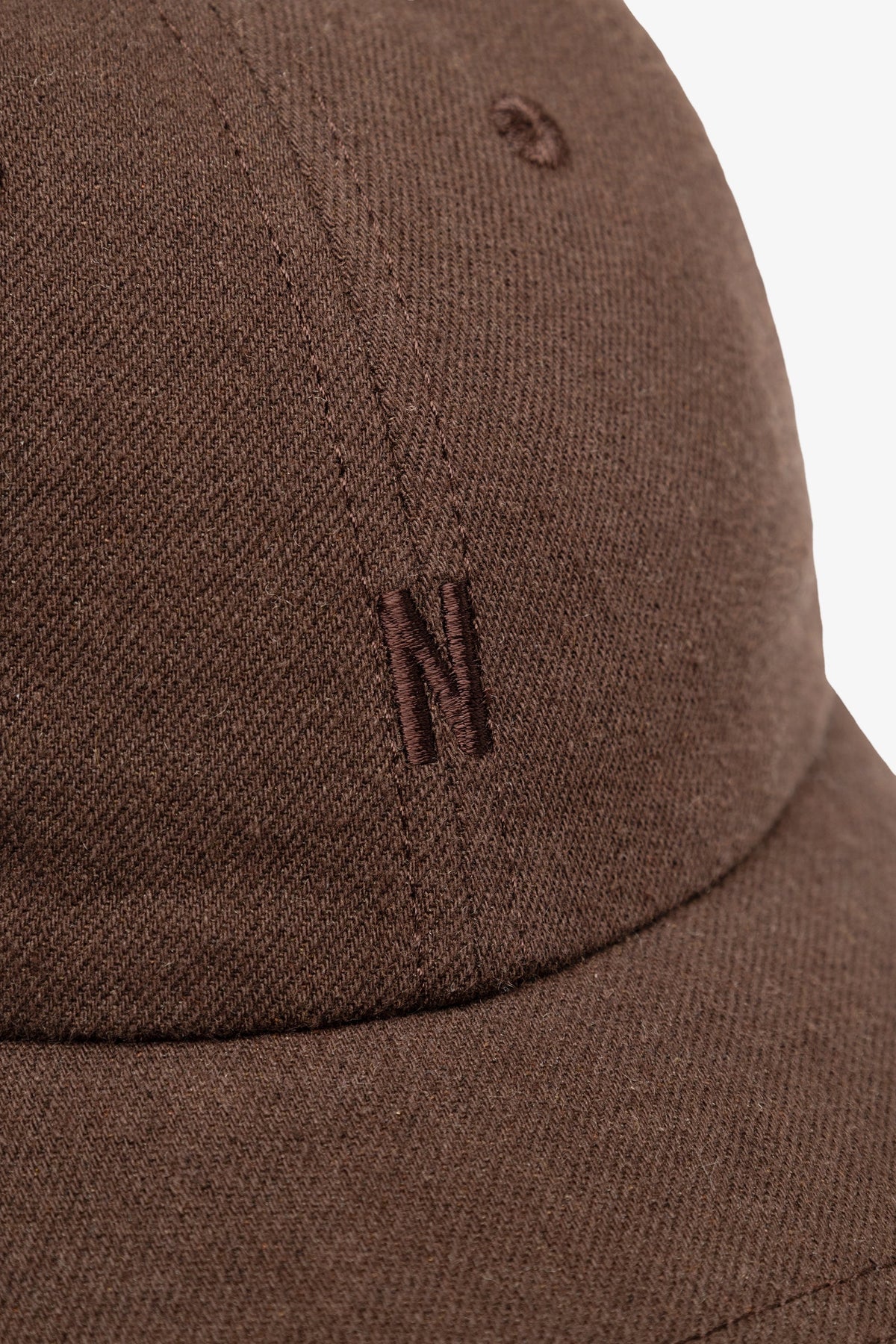 Cotton Wool Twill 6-Panel Cap Delicioso Brown_2