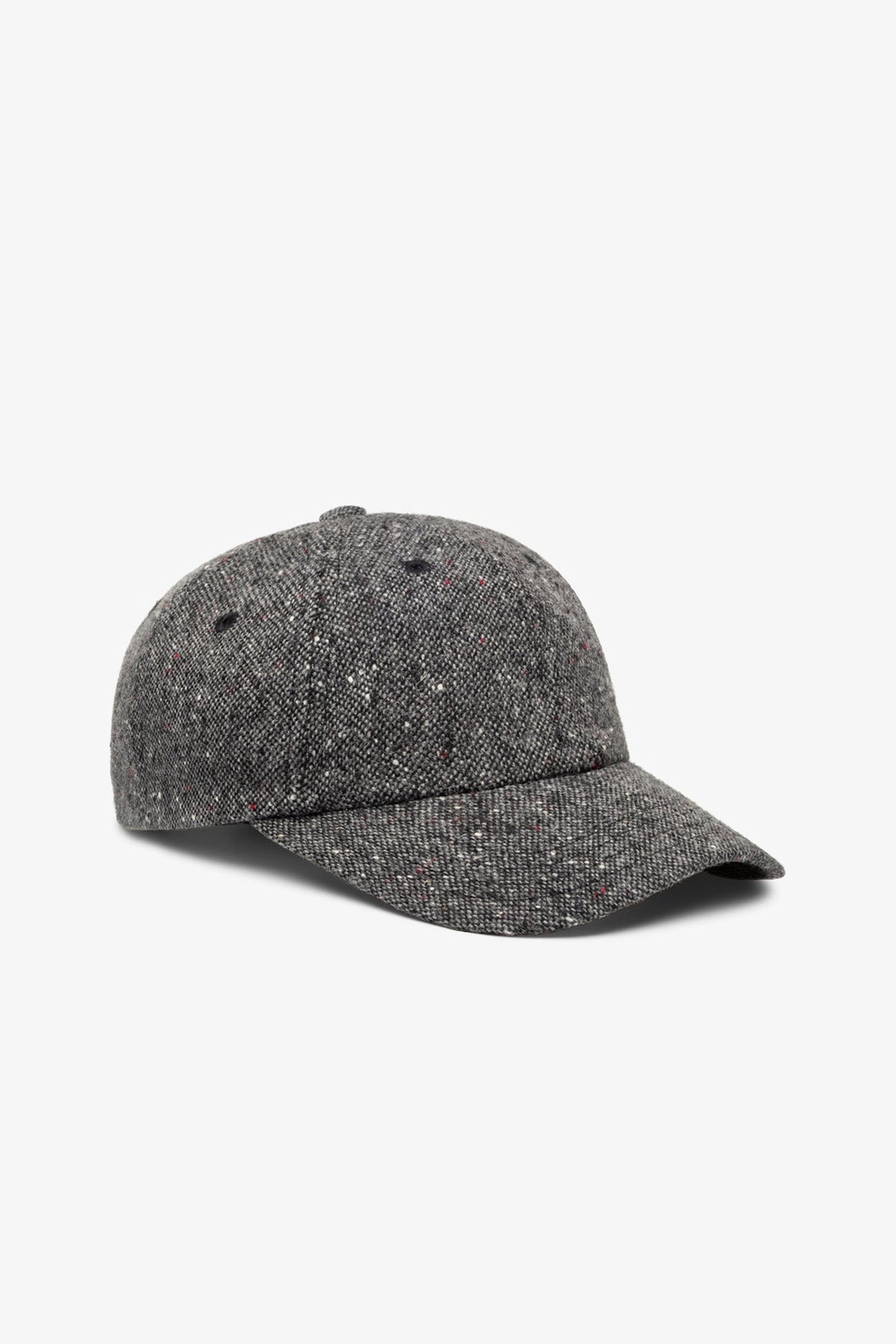 Donegal Wool 6-Panel Cap Grey Melange_1