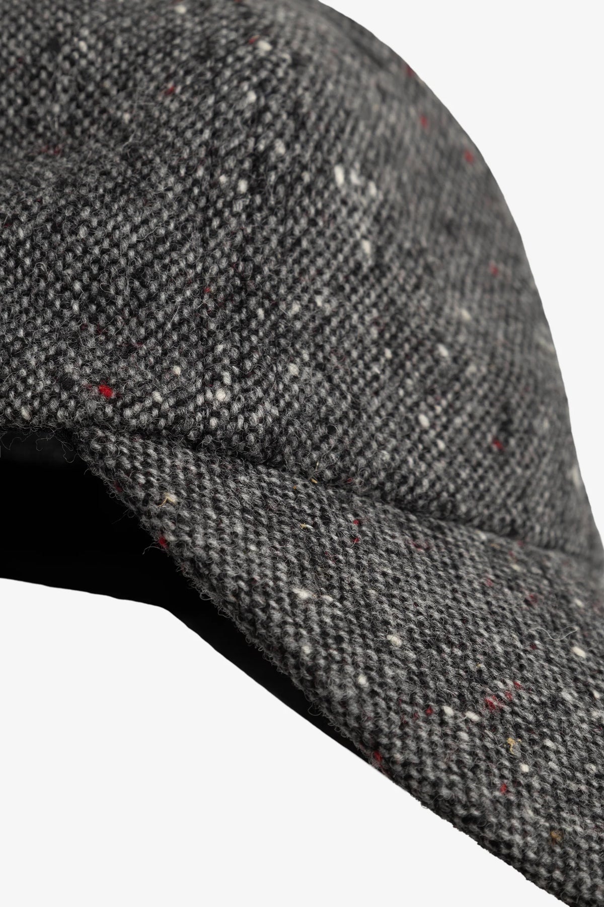 Donegal Wool 6-Panel Cap Grey Melange_4