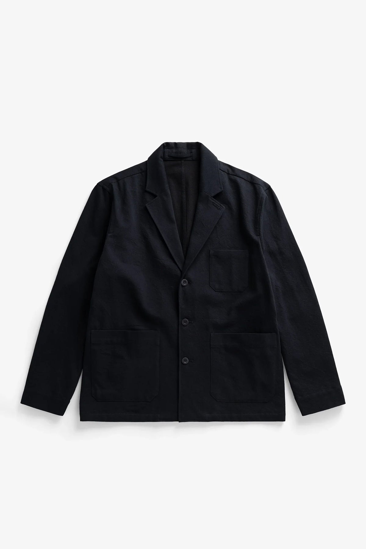 Dyvig Cotton Wool Twill Sports Blazer Dark Navy