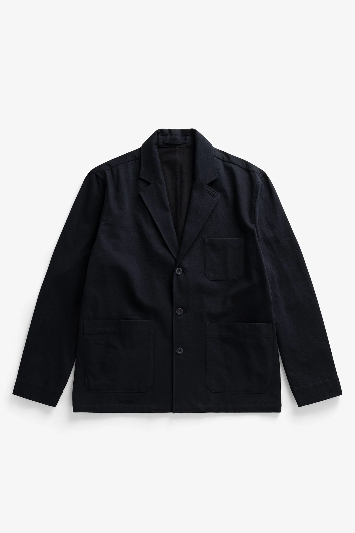 Dyvig Cotton Wool Twill Sports Blazer Dark Navy