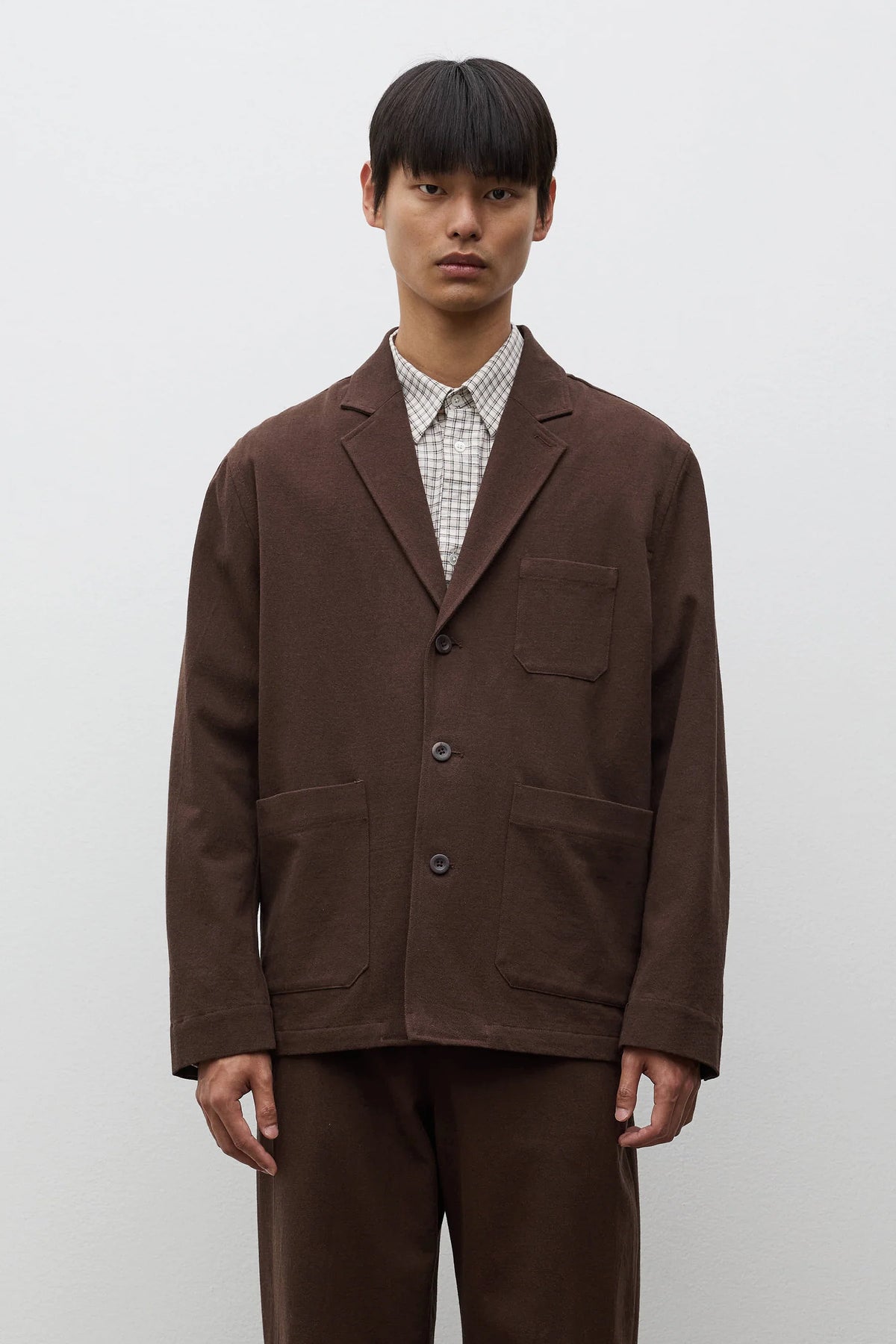 Dyvig Cotton Wool Twill Sports Blazer Delicioso Brown_1