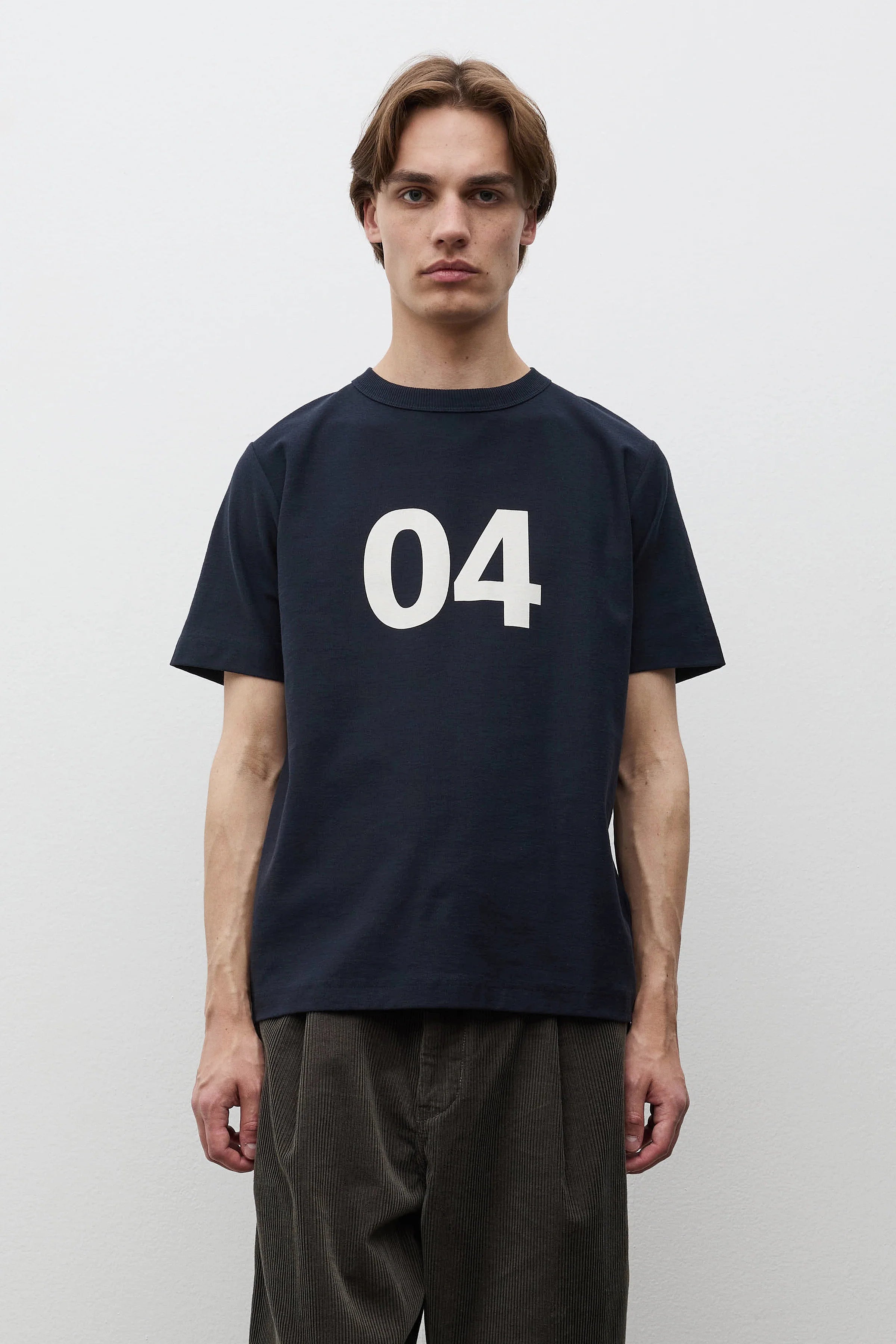 Elmelunde Organic Dry Cotton 04 Print T-Shirt Dark Navy_1