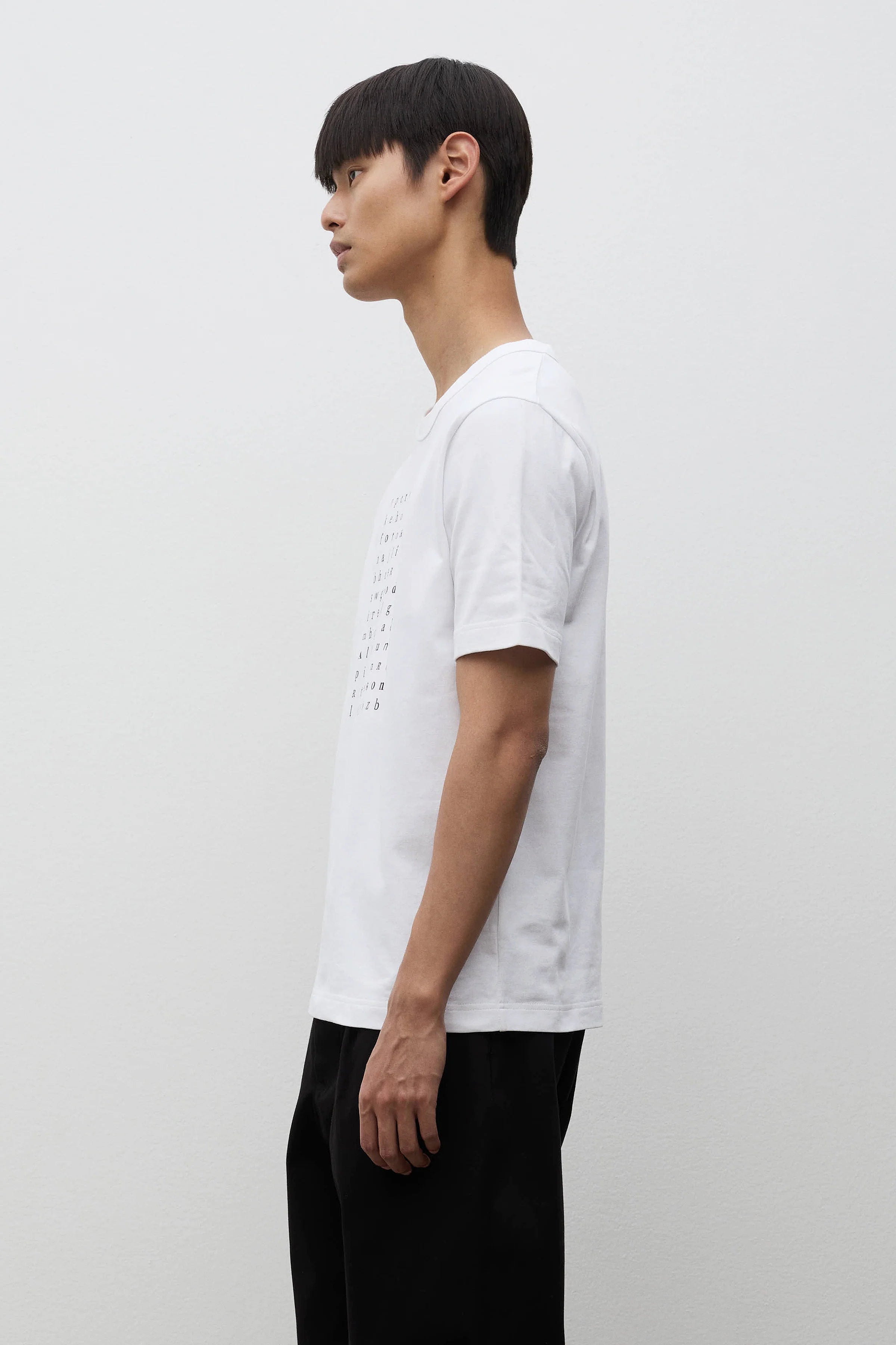 Elmelunde Organic Dry Cotton Crossword T-Shirt White_2