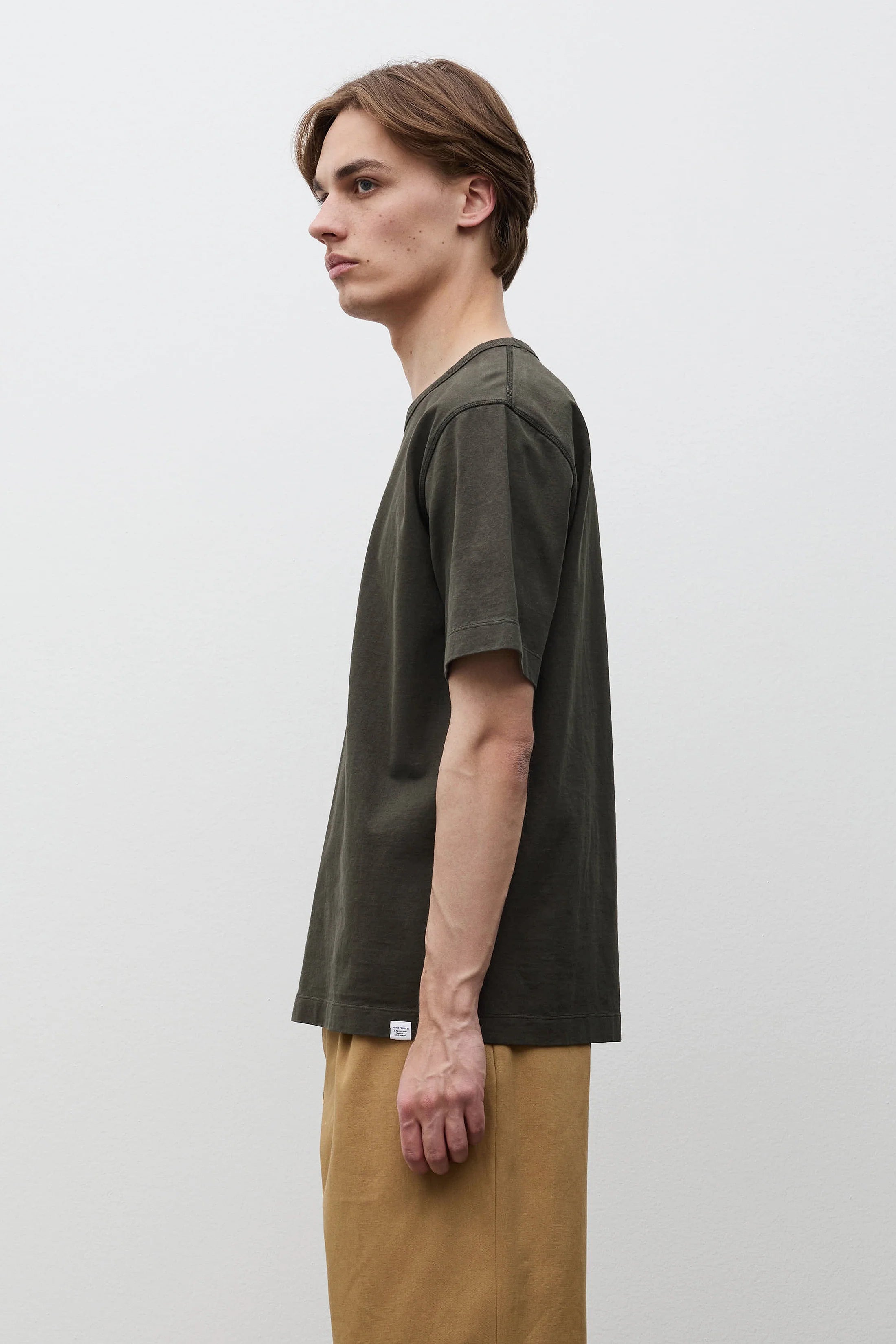 Elmelunde Soft Compact Cotton T-Shirt Beech Green_3