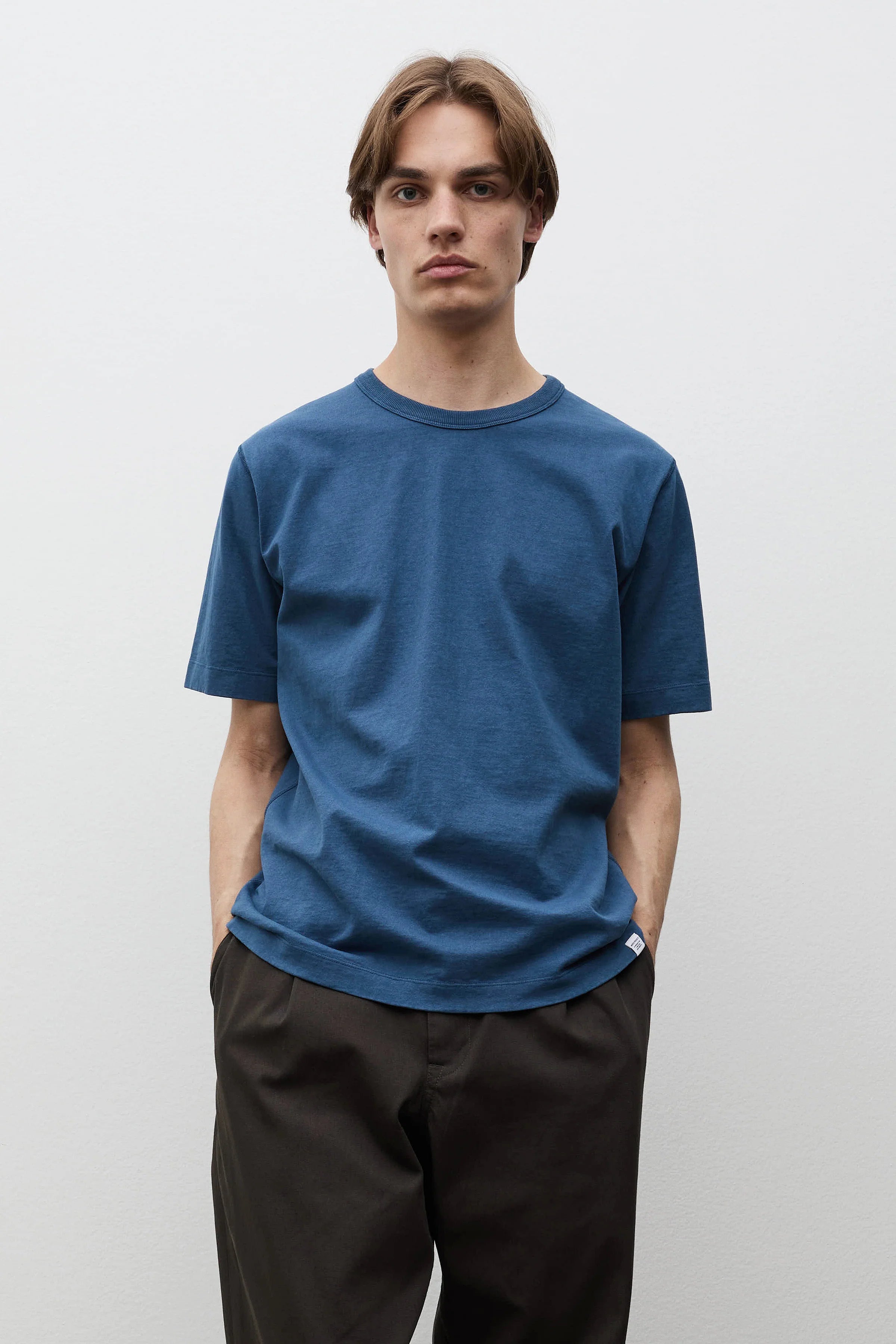 Elmelunde Soft Compact Cotton T-Shirt Dark Blue