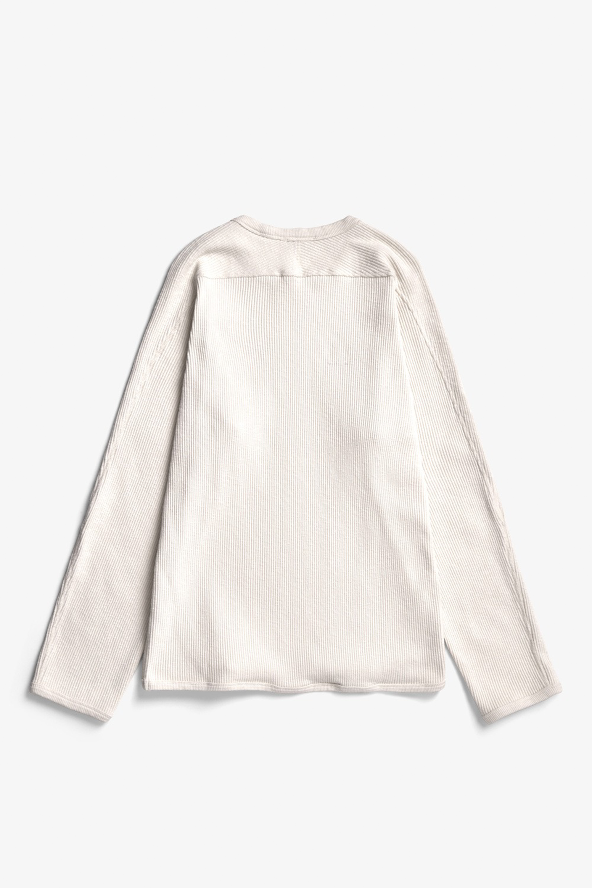 Eske Military Rib LS T-Shirt Ecru_4