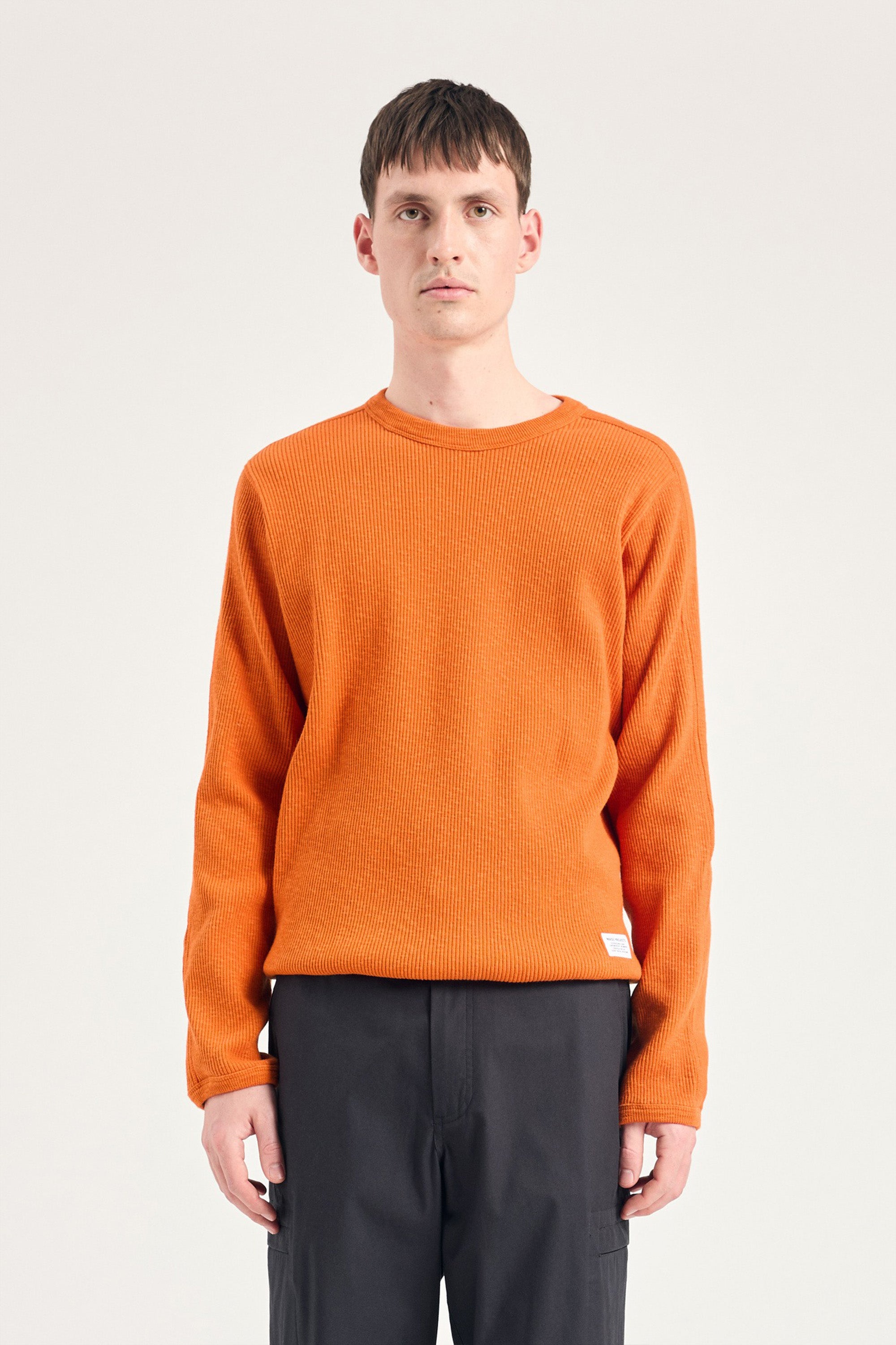 Eske Military Rib LS T-Shirt Golden Orange