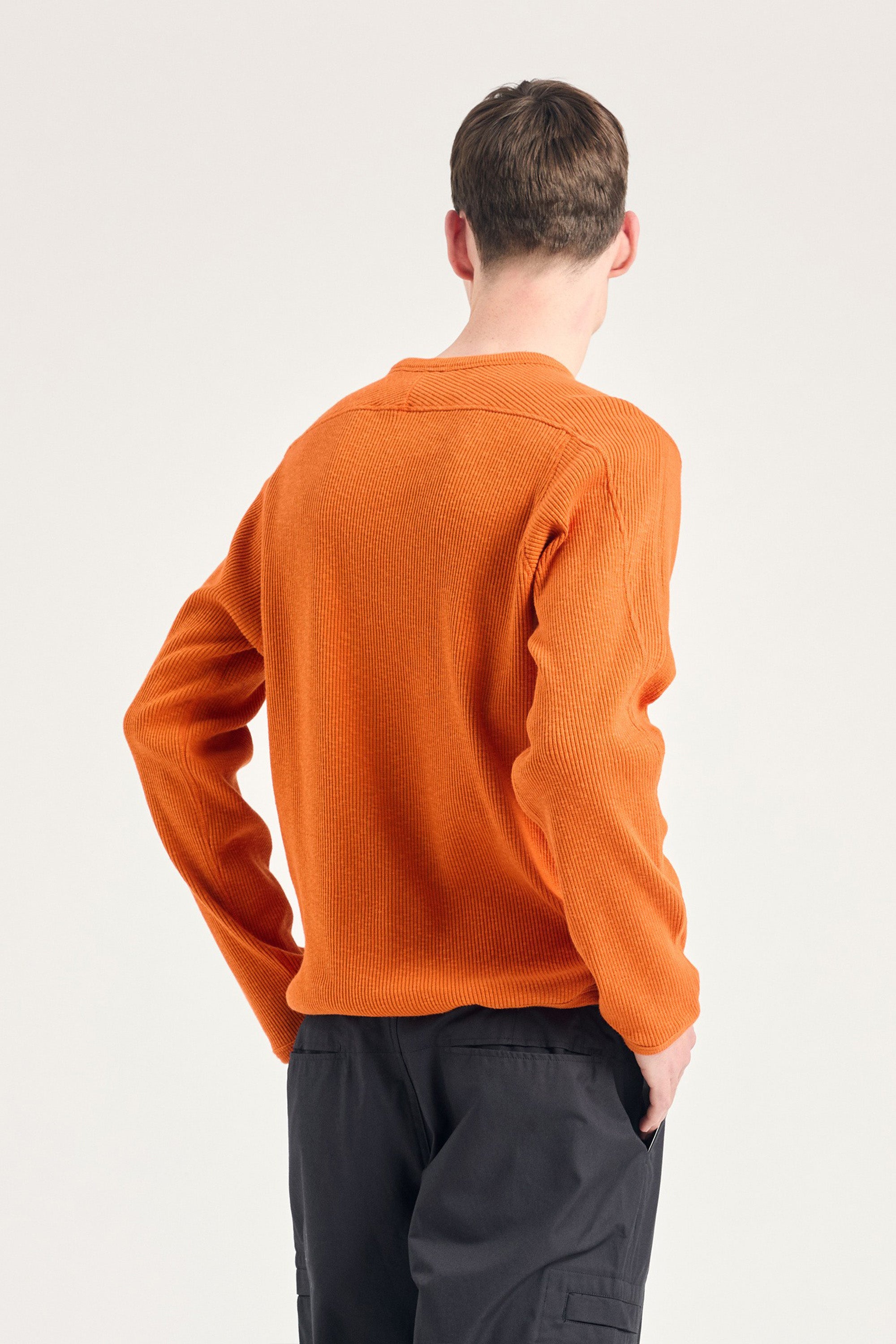 Eske Military Rib LS T-Shirt Golden Orange