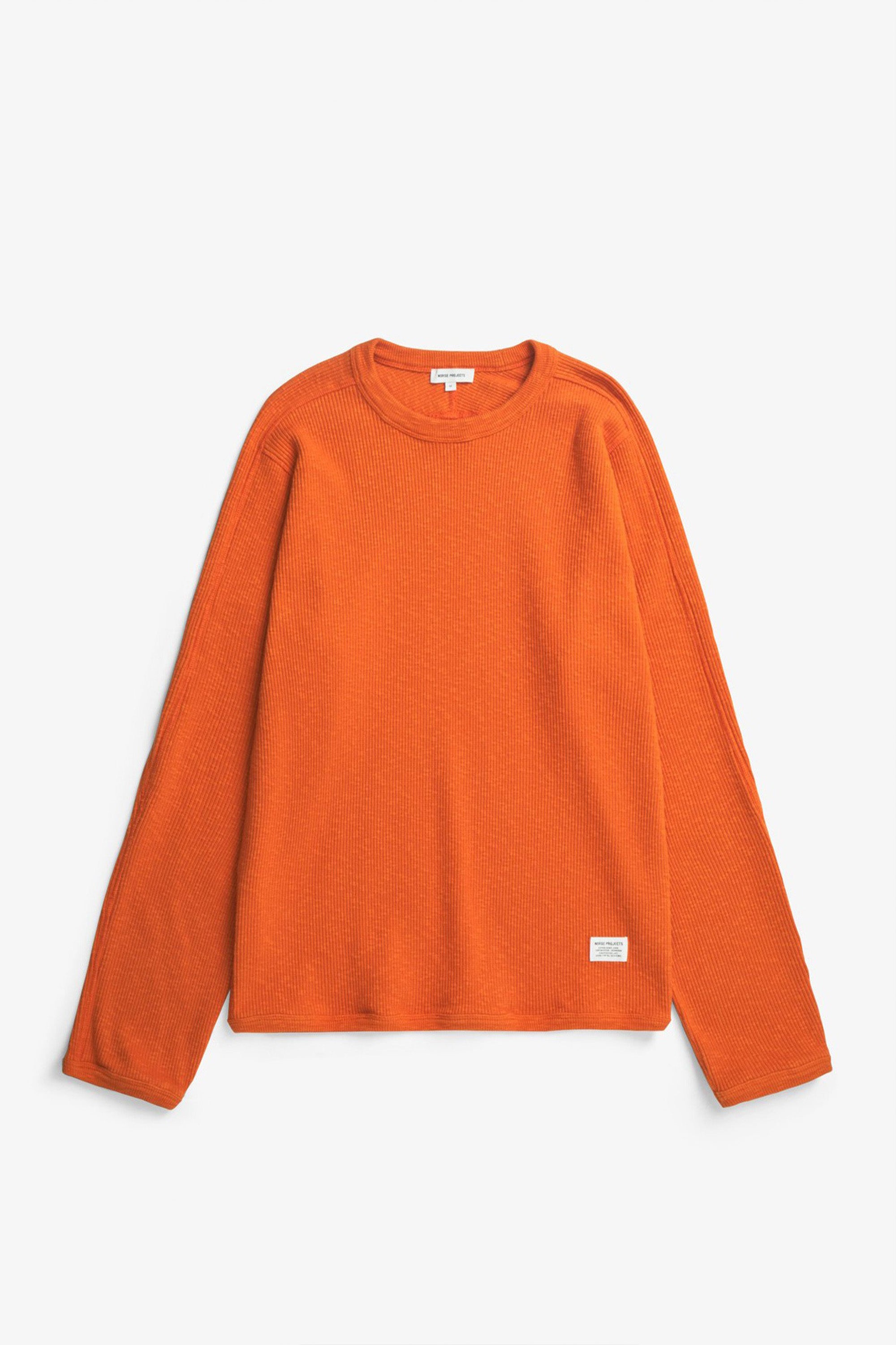 Eske Military Rib LS T-Shirt Golden Orange