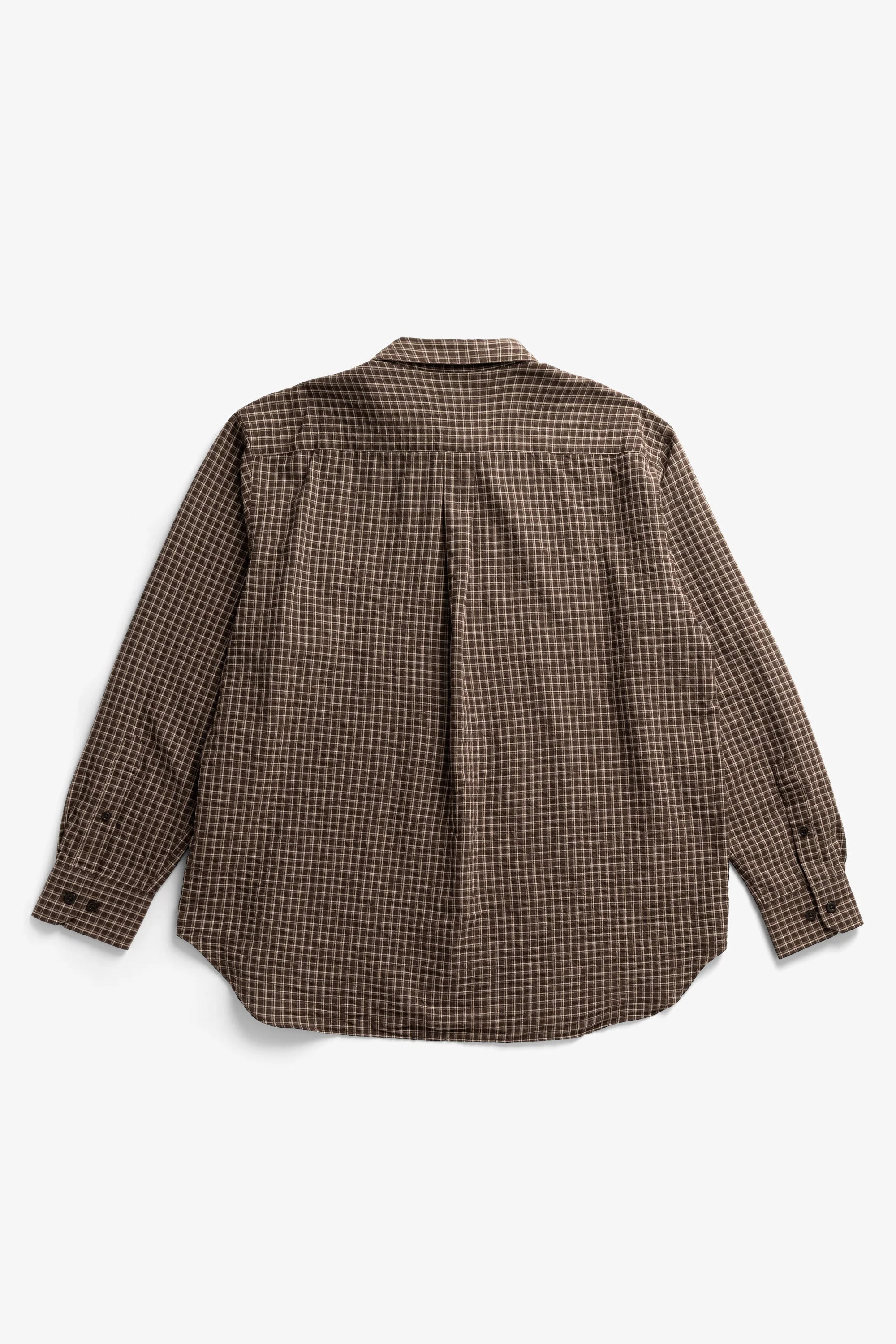 Espevik Oversized Check Shirt Delicioso Brown_6