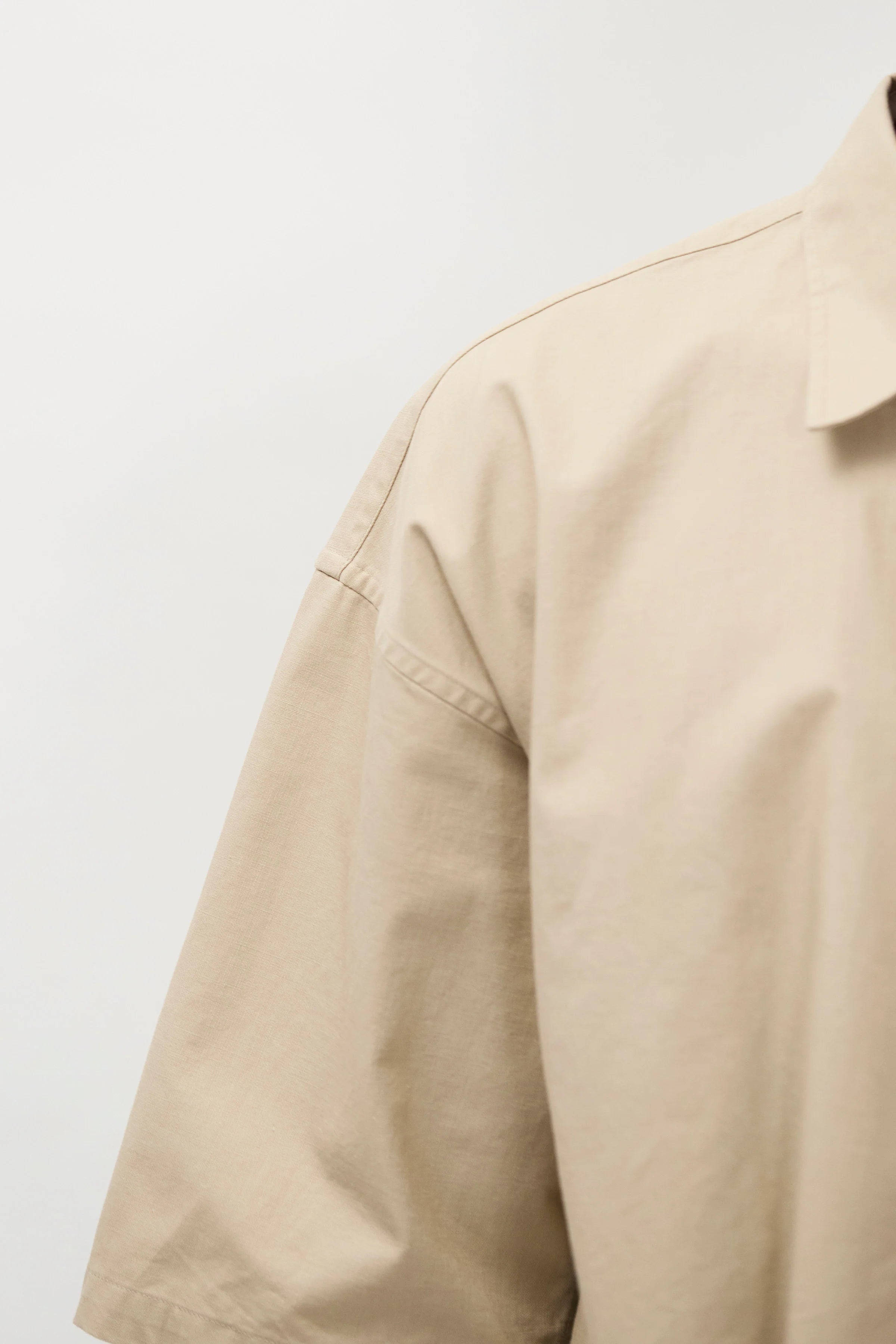 Espevik Oversized Faded Pigment Dyed SS Shirt Tan