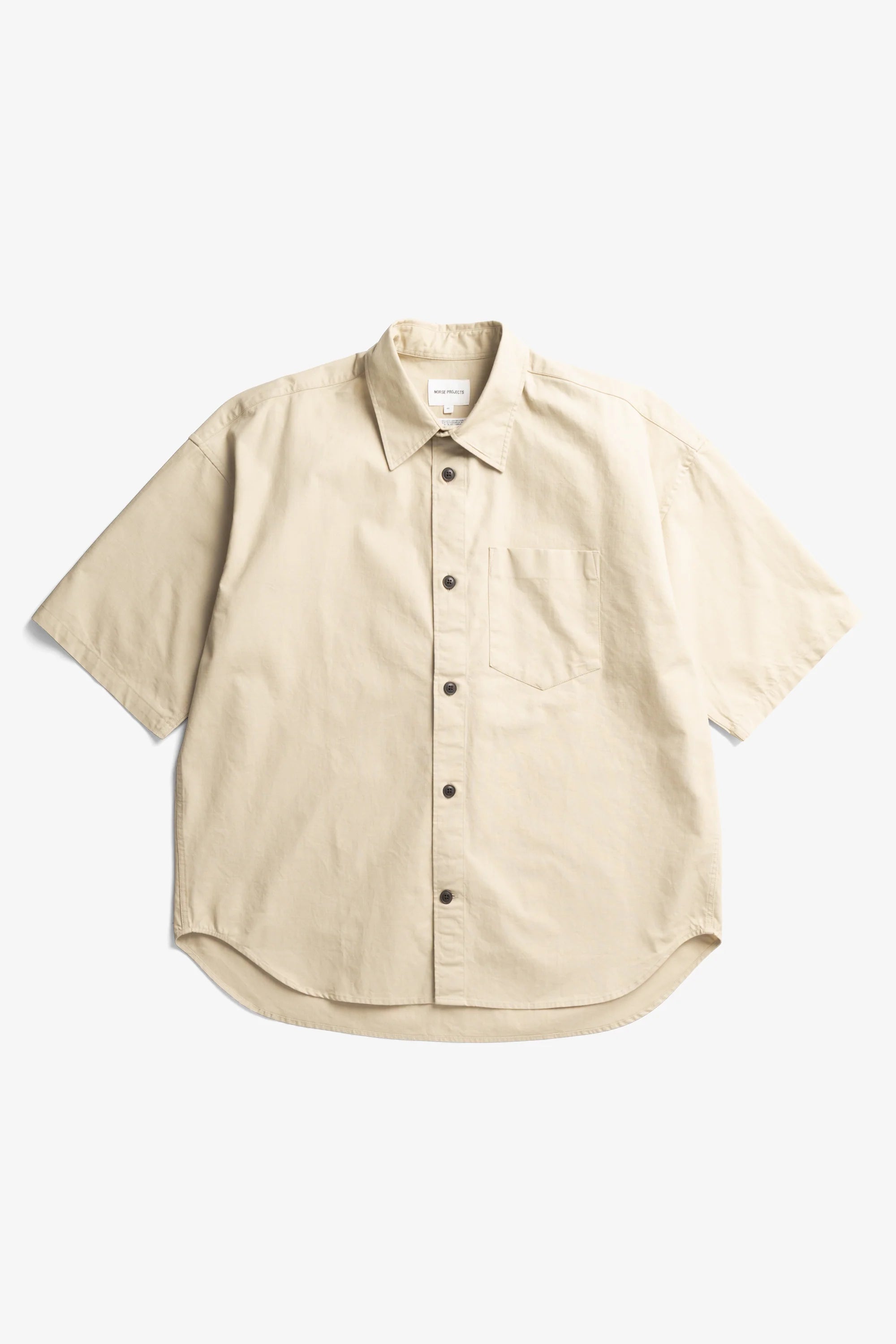 Espevik Oversized Faded Pigment Dyed SS Shirt Tan_5