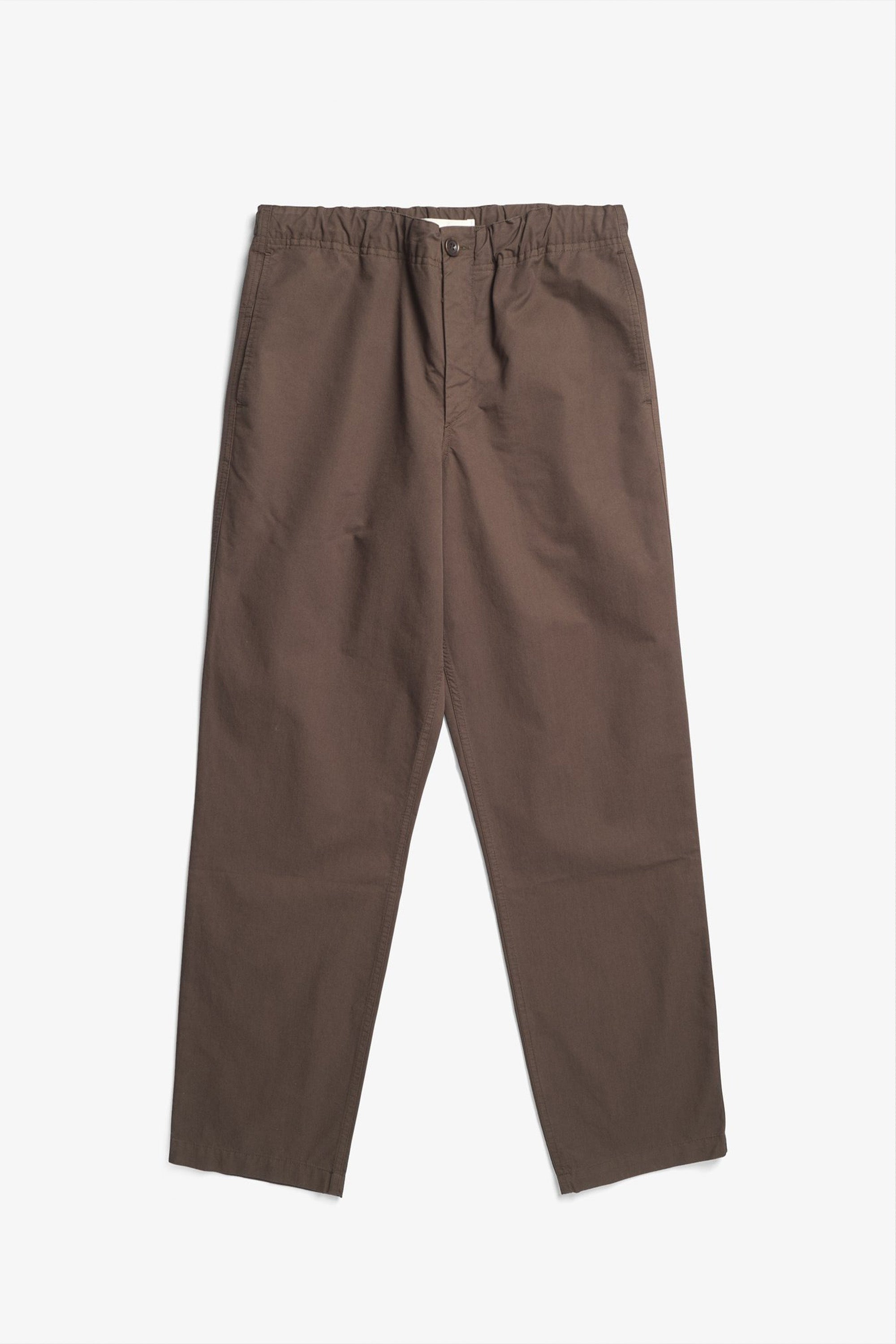 Ezra Regular Mineral Dyed Fine Twill Trousers Espresso_4