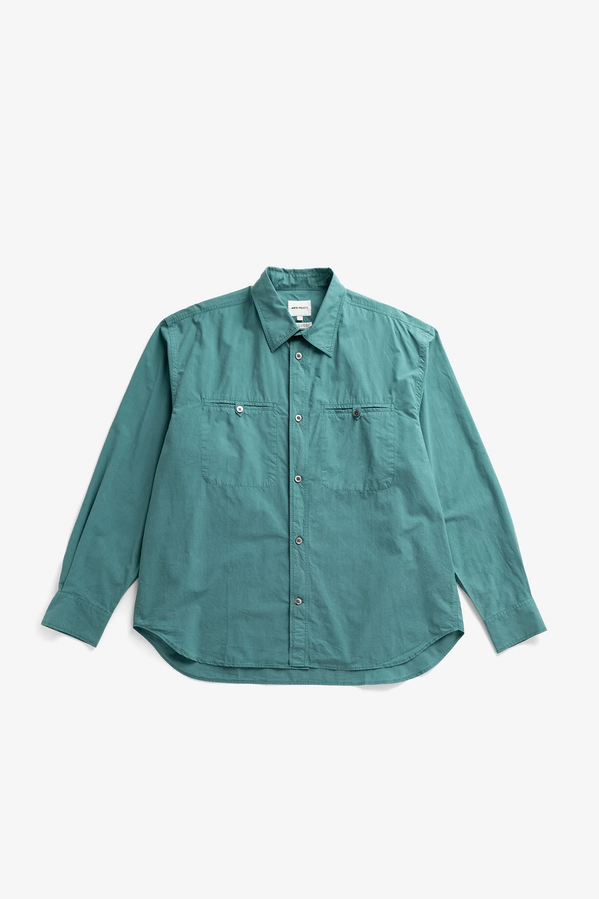 Falster Cotton Tencel Jet Oversize Shirt North Sea_1