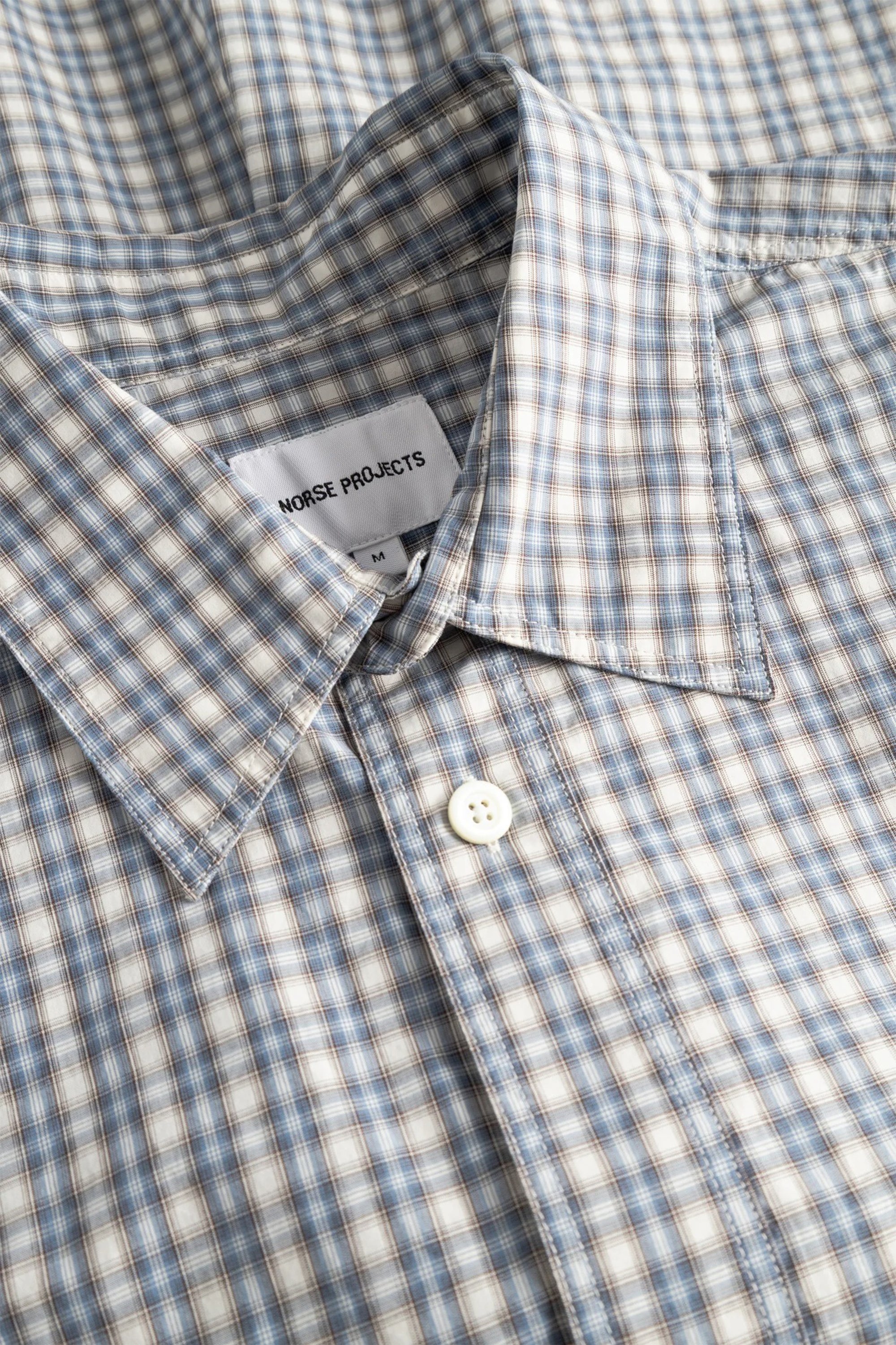 Falster Fine Check Oversize Shirt Cerulean_6