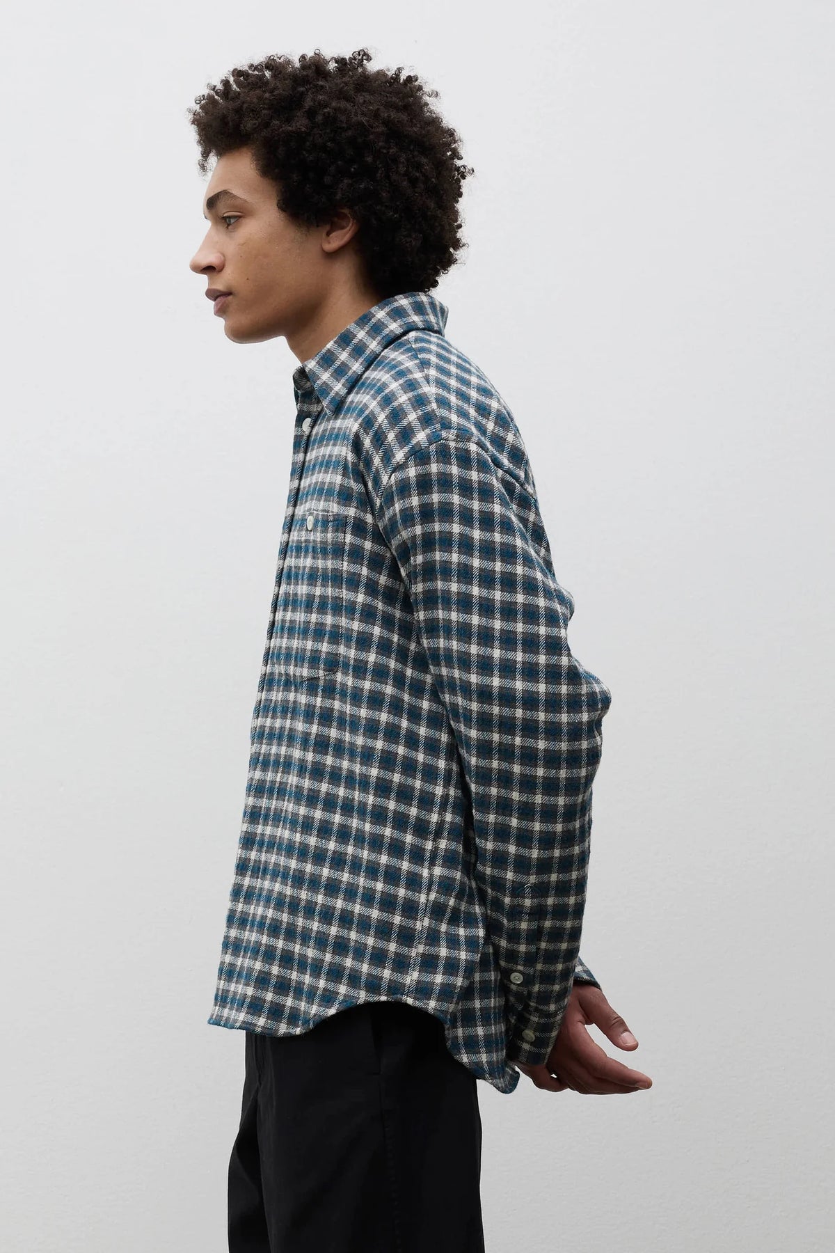 Falster Heavy Check Shirt North Sea_4