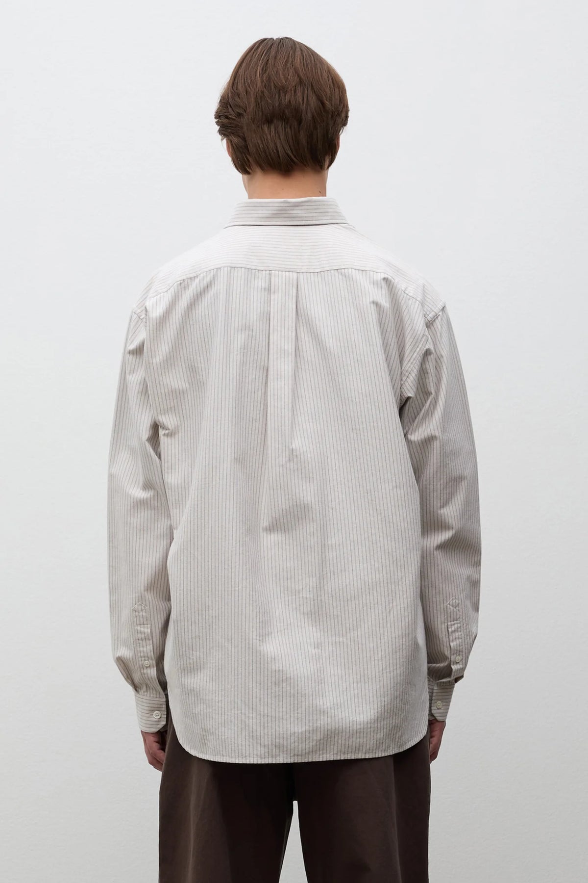 Falster Oversize Oxford BD Shirt Dark Dust Green_5