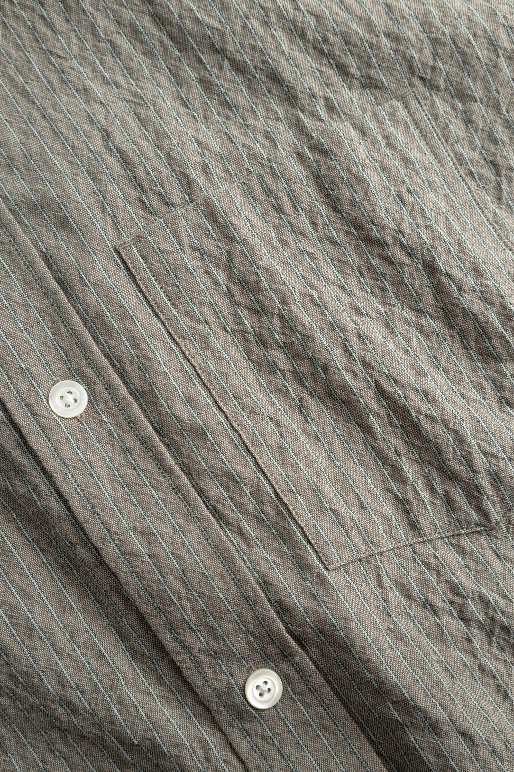 Falster Oversized Textured Stripe Shirt Vetiver_6