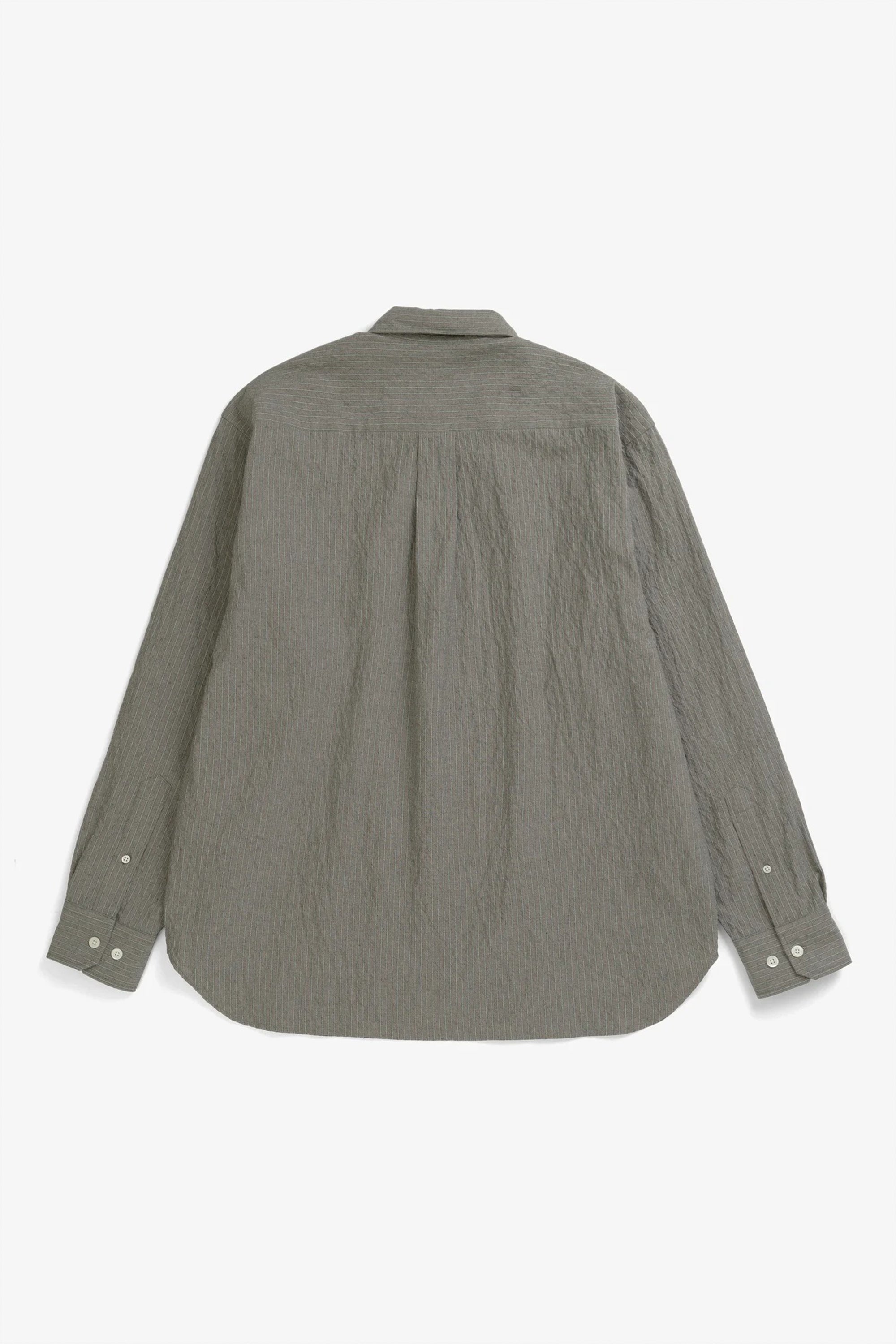 Falster Oversized Textured Stripe Shirt Vetiver_8