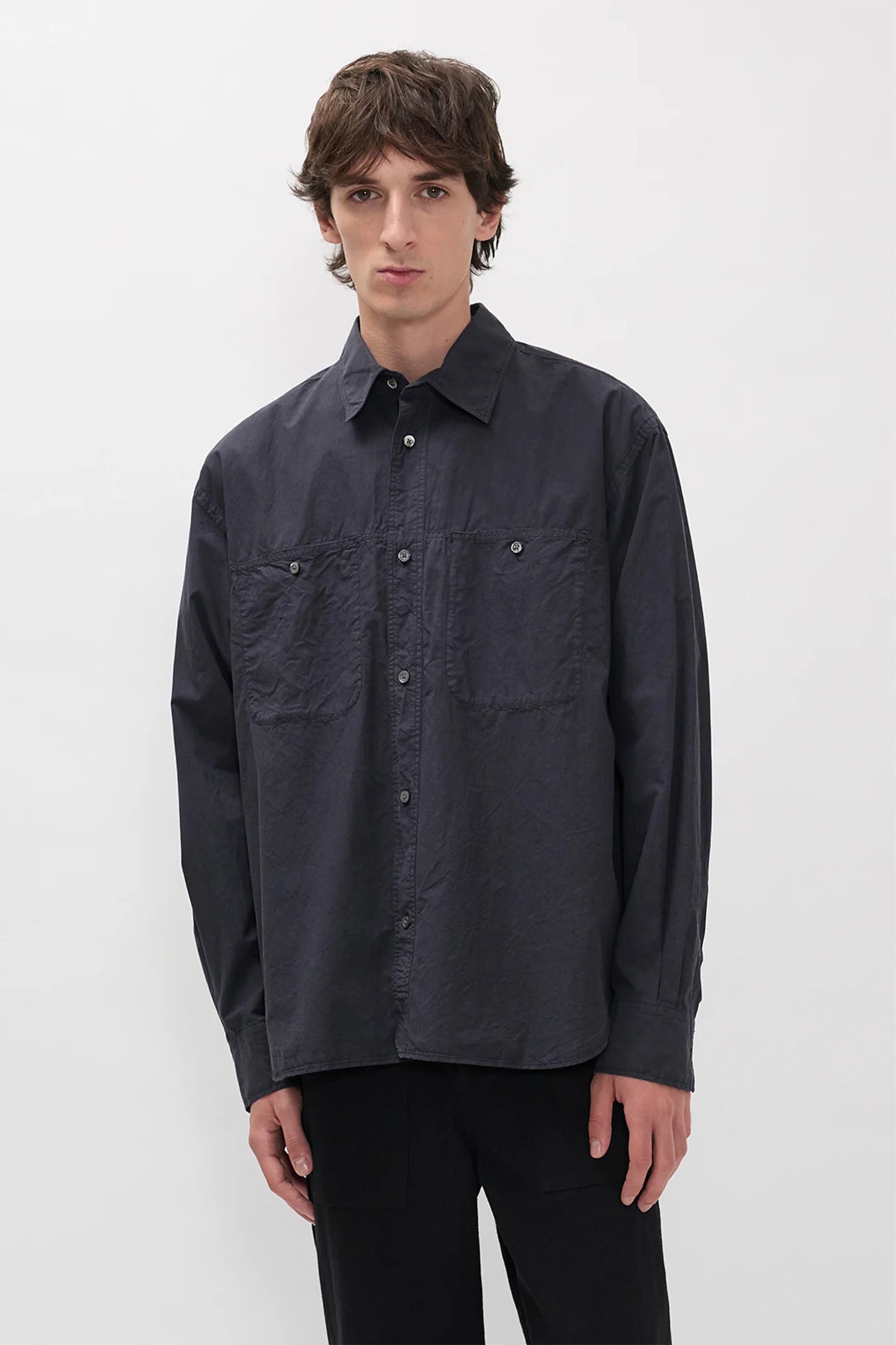 Falster Tencel Oversize Shirt Dark Navy
