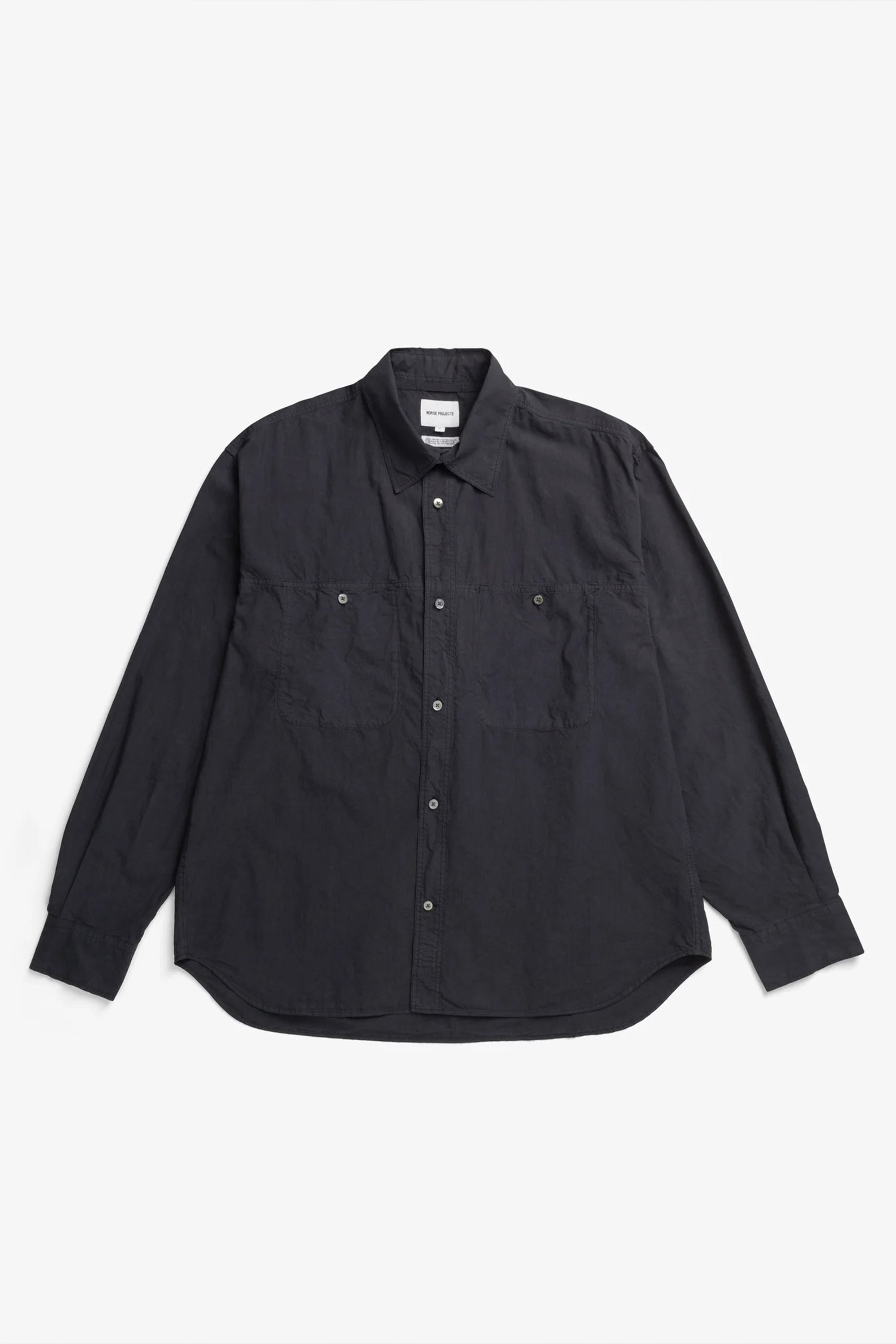 Falster Tencel Oversize Shirt Dark Navy_5