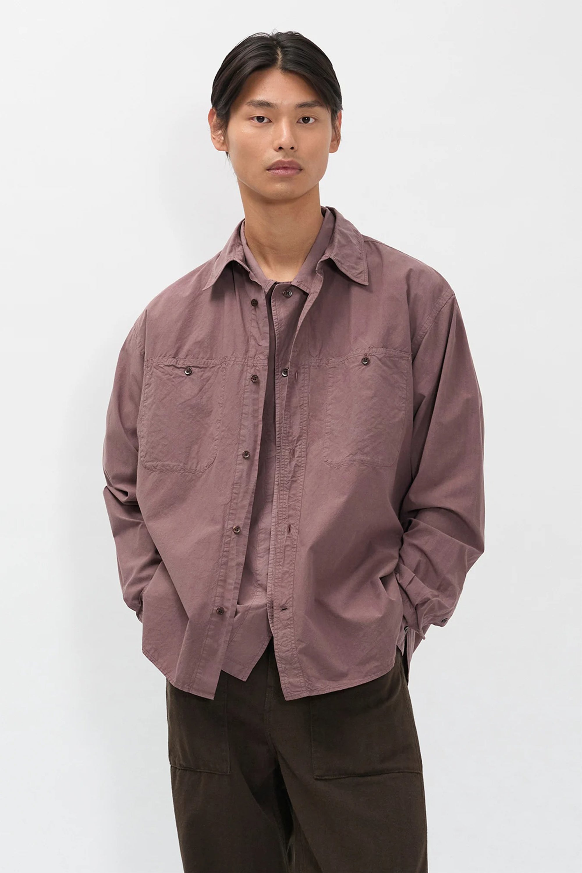 Falster Tencel Oversize Shirt Peppercorn