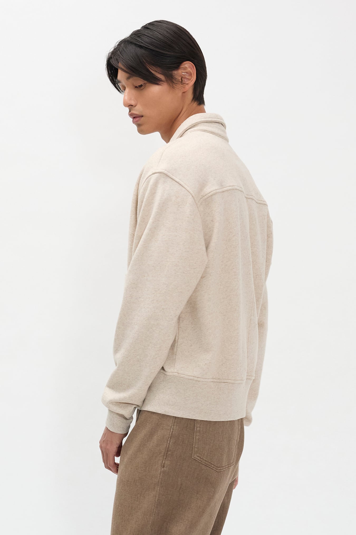 Fynshav Cotton Linen Loopback Jacket Natural