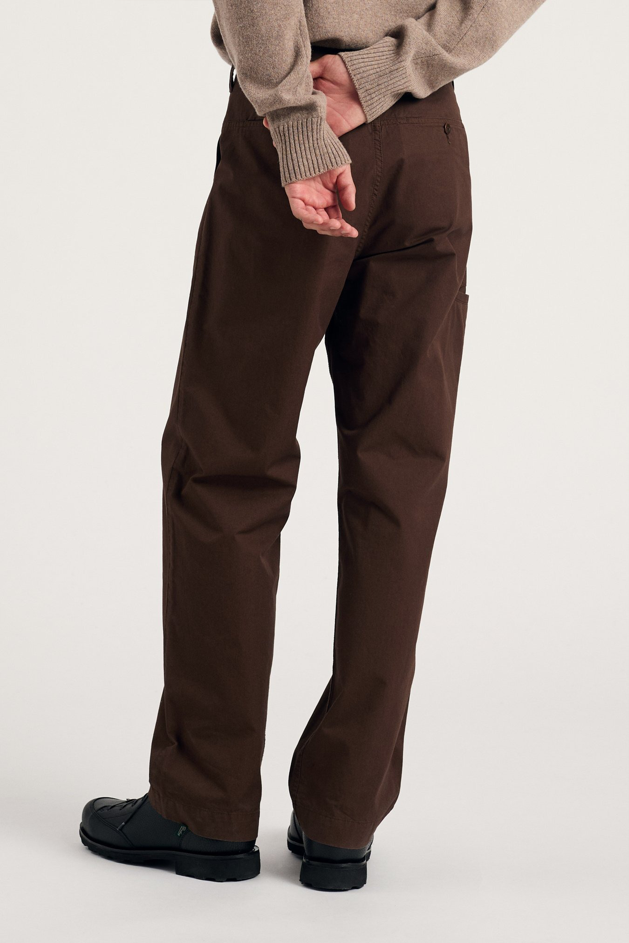Gorm Relaxed Mineral Dyed Fine Twill Cargo Pants Espresso