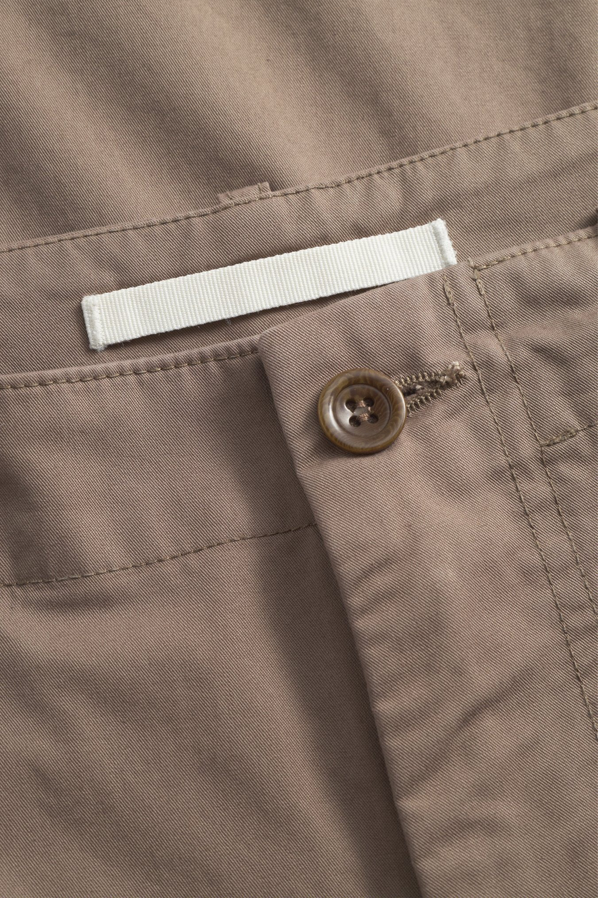 Gorm Relaxed Mineral Dyed Fine Twill Cargo Pants Walnut