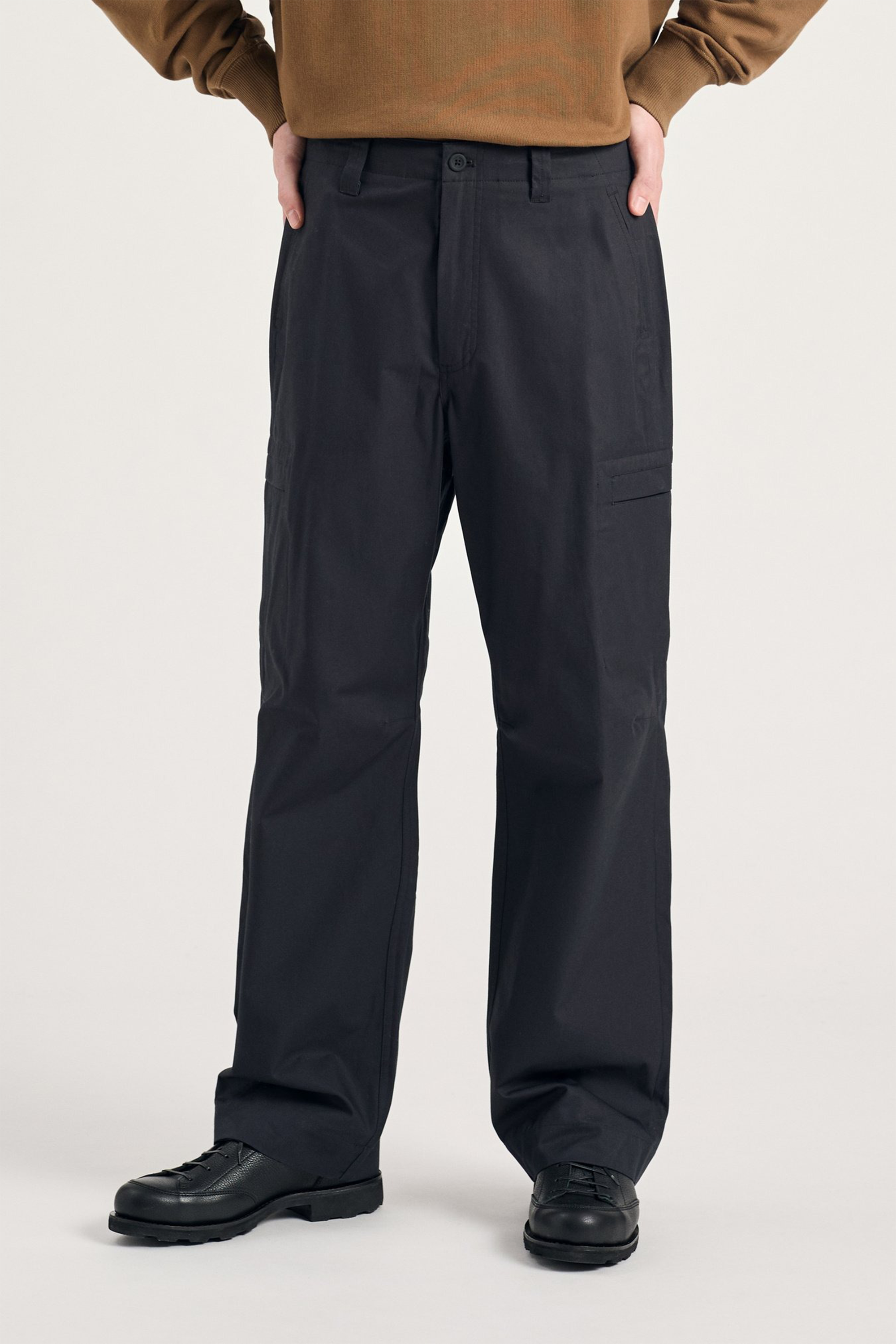 Hans Gear Cotton Twill Cargo Pants Charcoal Grey_1