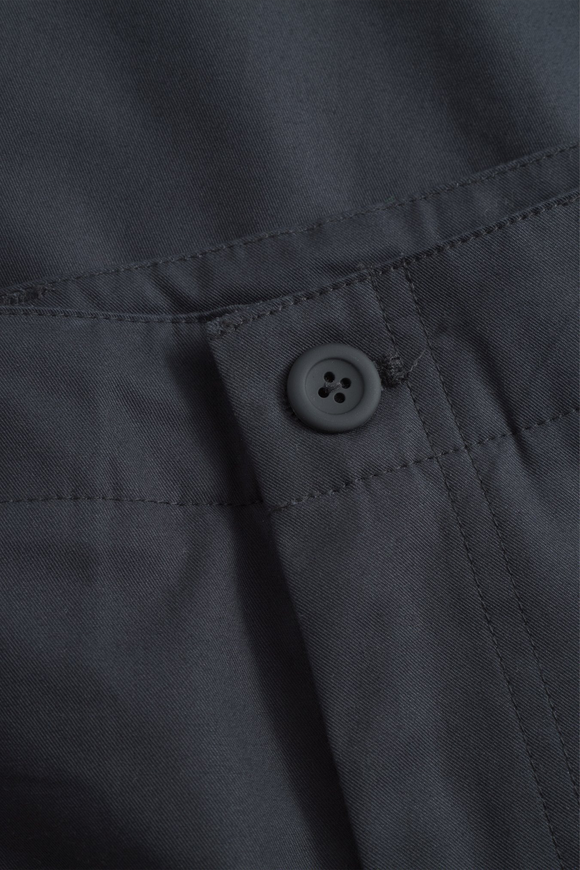 Hans Gear Cotton Twill Cargo Pants Charcoal Grey