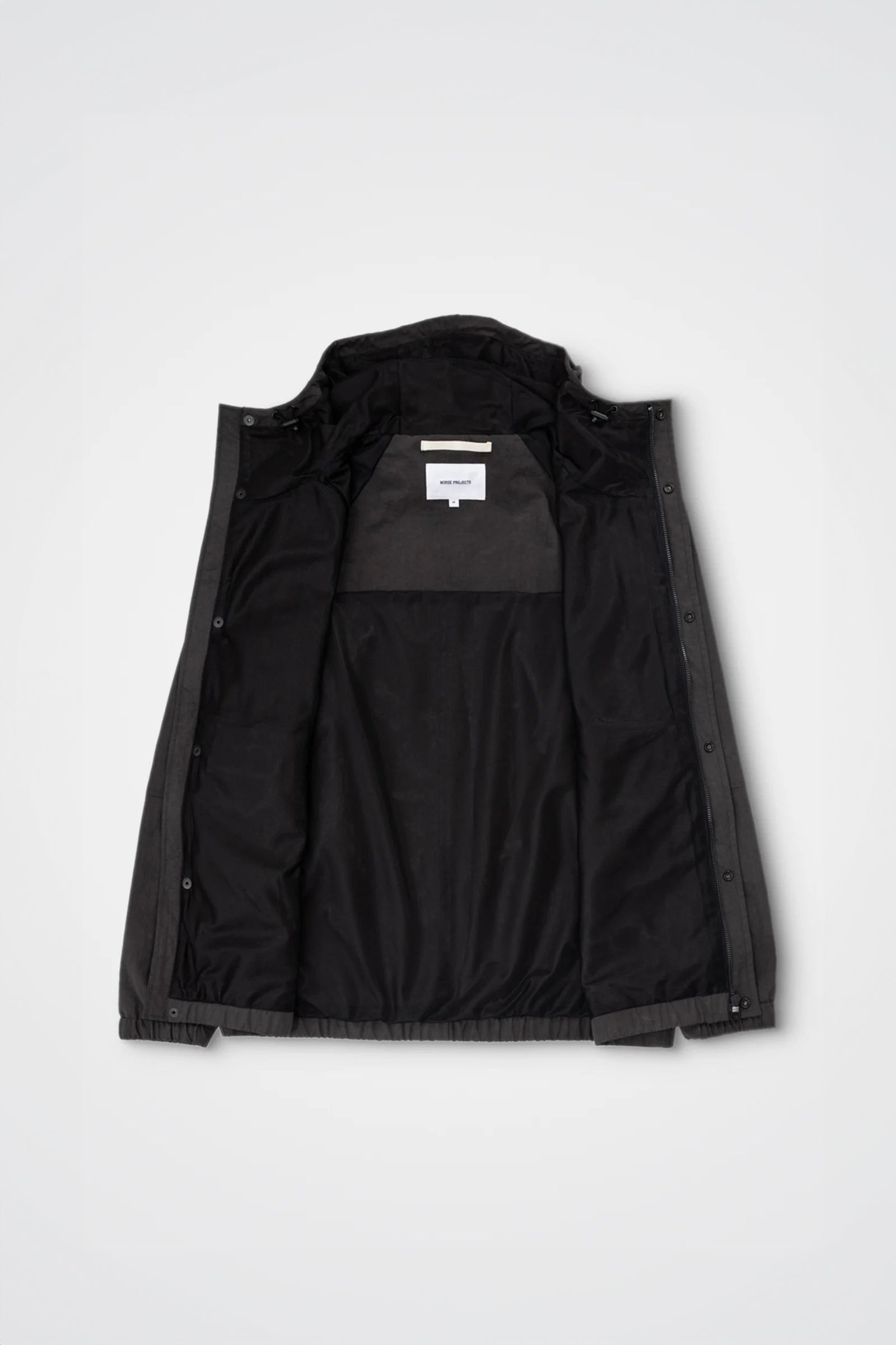 SPORTIVO [Helruf wave dye nylon windbreaker black]
