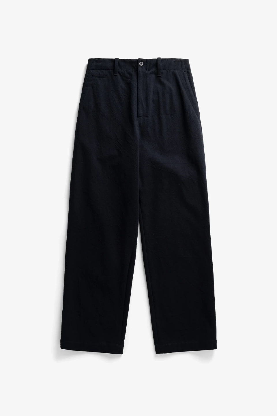 Hengifoss High Waist Cotton Wool Twill Trouser Dark Navy