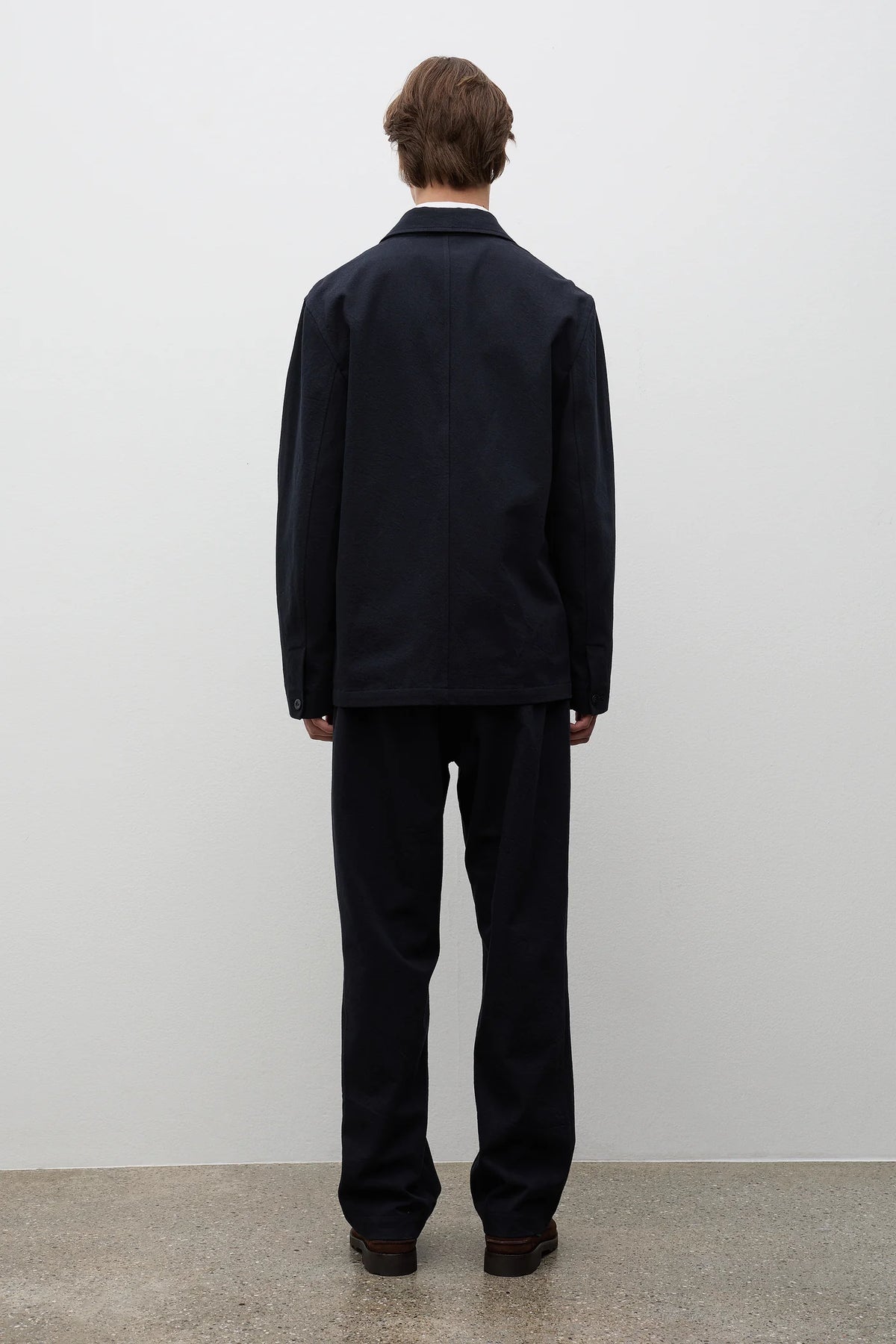 Hengifoss High Waist Cotton Wool Twill Trouser Dark Navy_4