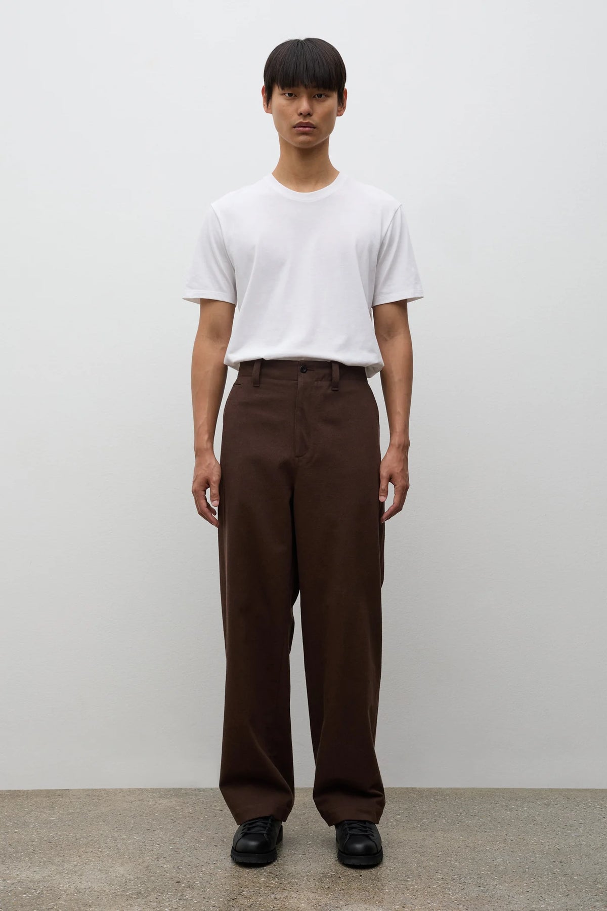 Hengifoss High Waist Cotton Wool Twill Trouser Delicioso Brown_2