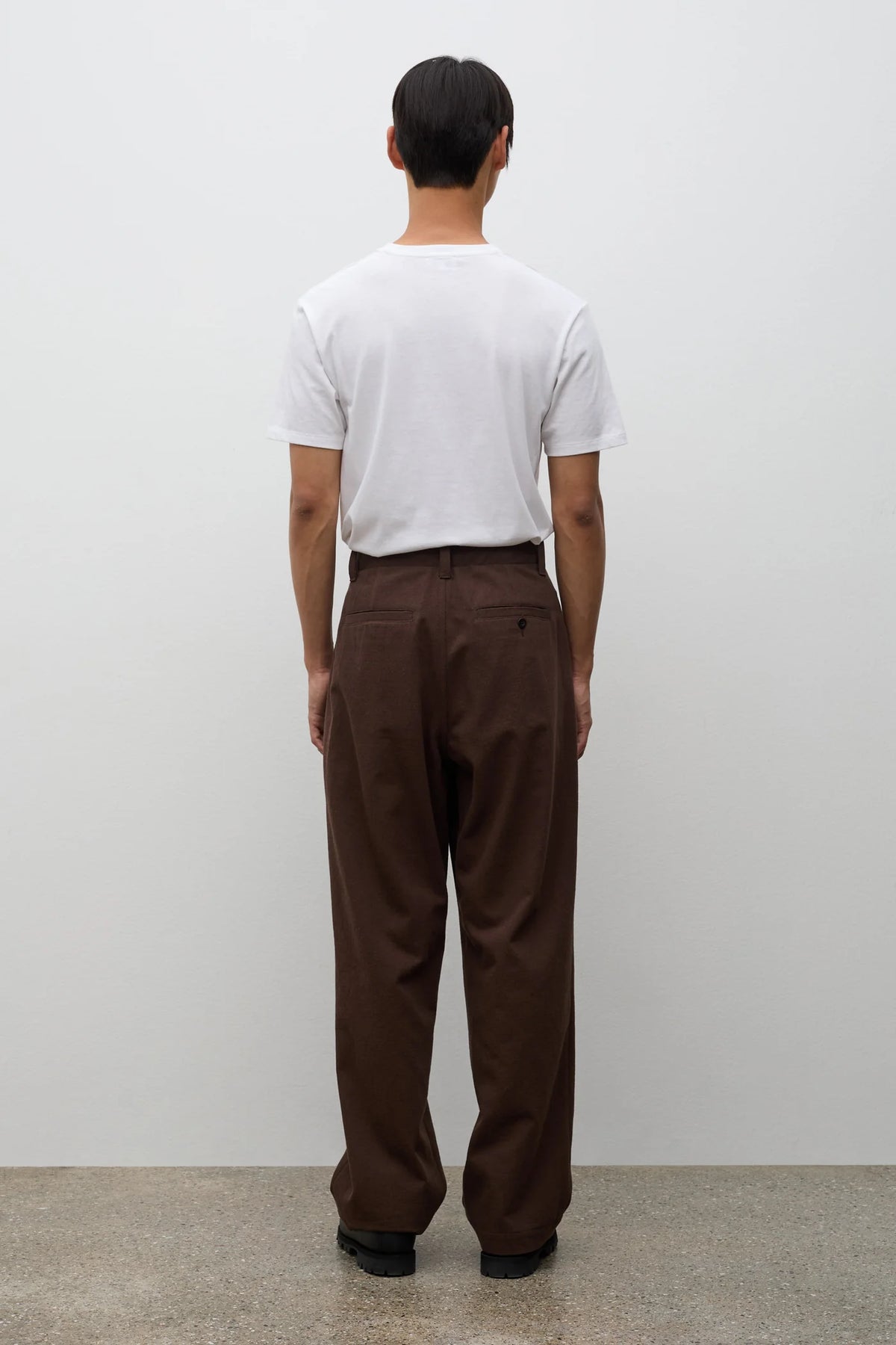 Hengifoss High Waist Cotton Wool Twill Trouser Delicioso Brown_4