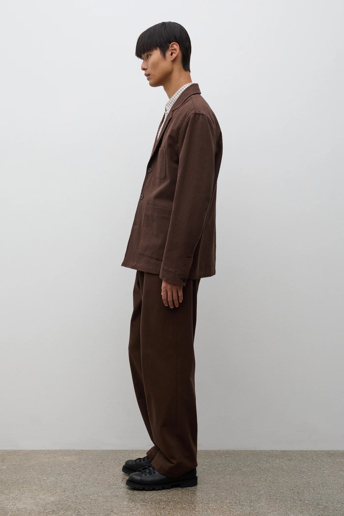 Hengifoss High Waist Cotton Wool Twill Trouser Delicioso Brown_5
