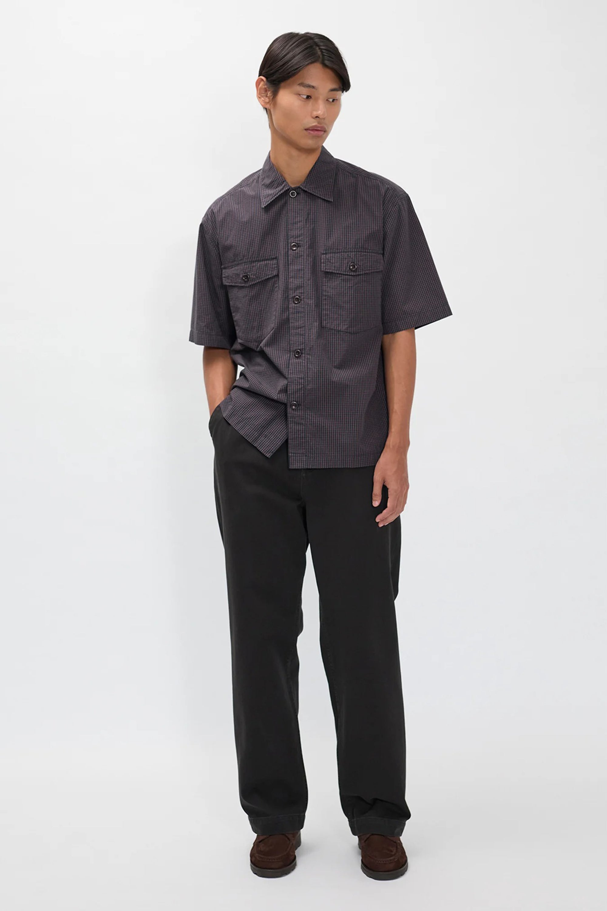 Hengifoss High Waist Heavy Twill Trouser Black_1