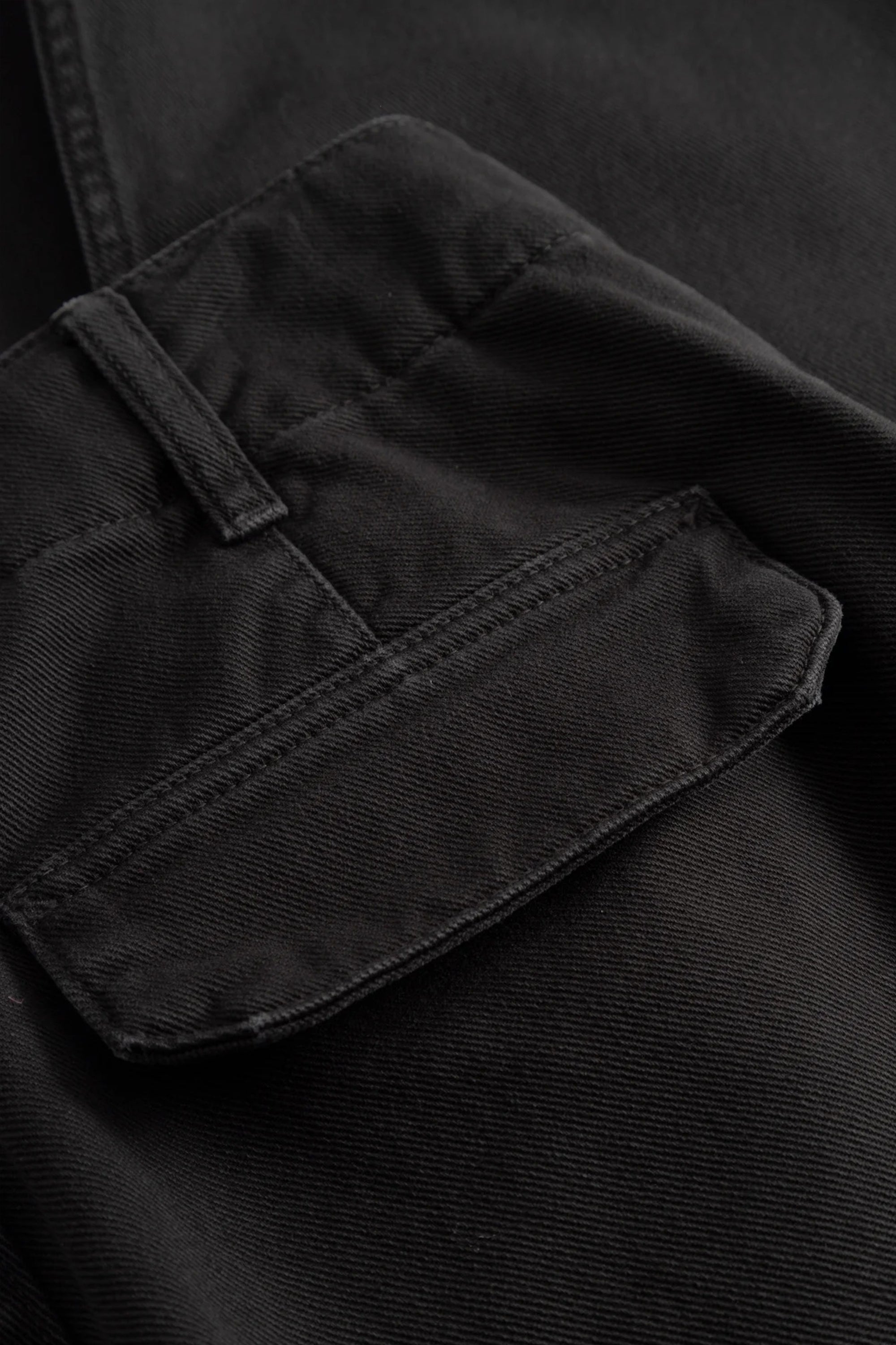 Hengifoss High Waist Heavy Twill Trouser Black_5