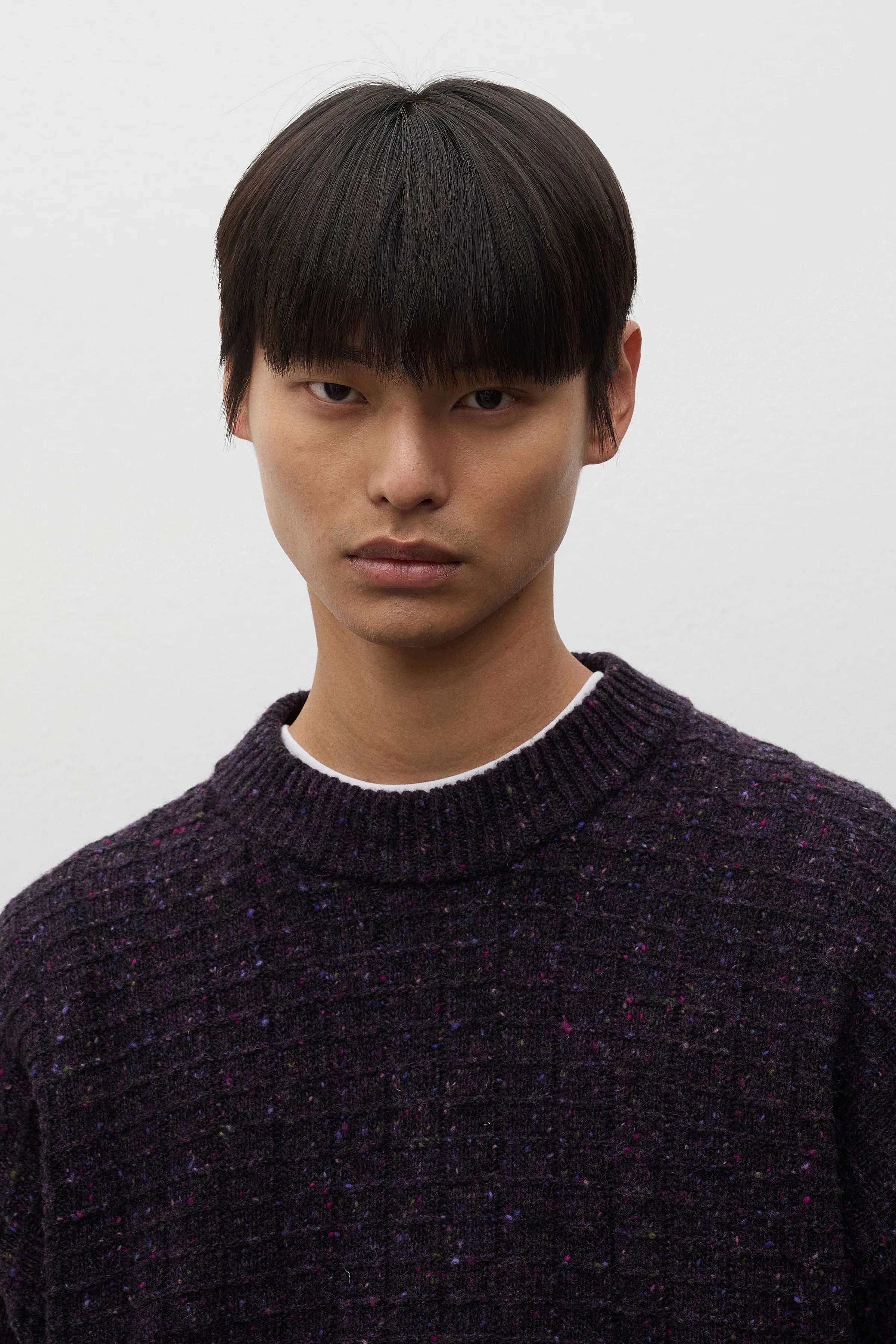 Hirtshals Donegal Square Sweater Darkest Purple_4