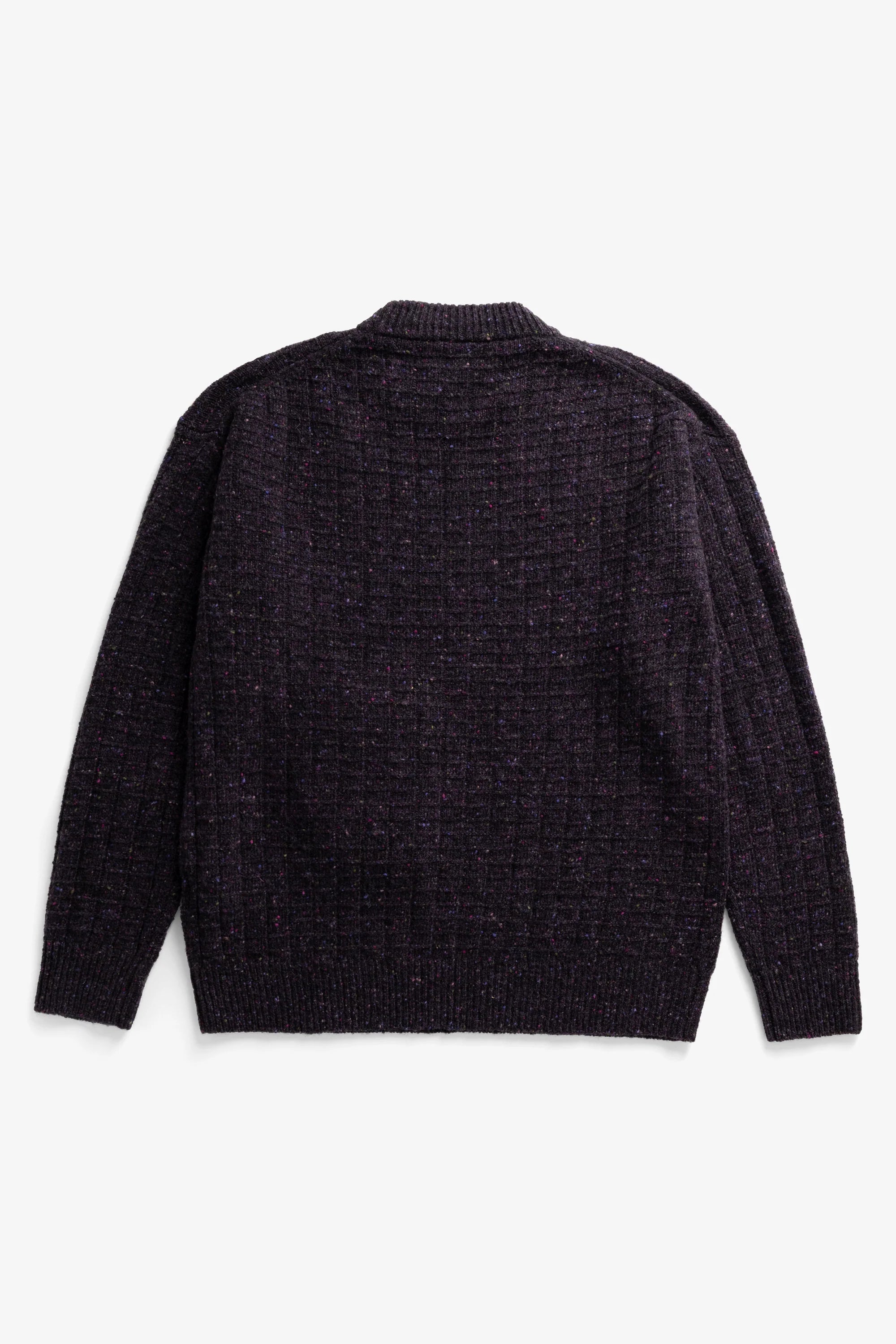 Hirtshals Donegal Square Sweater Darkest Purple_6