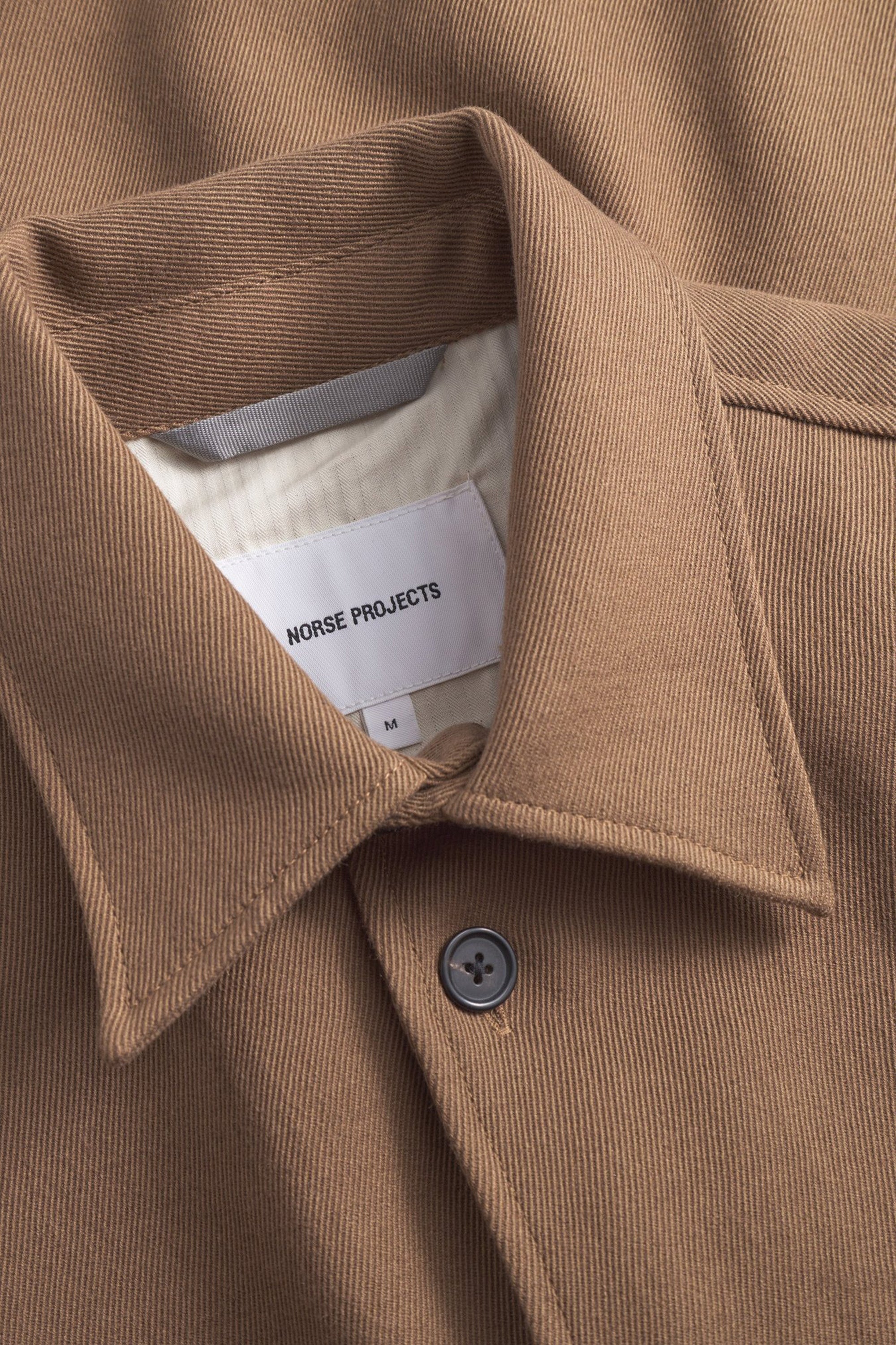 Hjalmer Cavalry Cotton Wool Over Shirt Oak