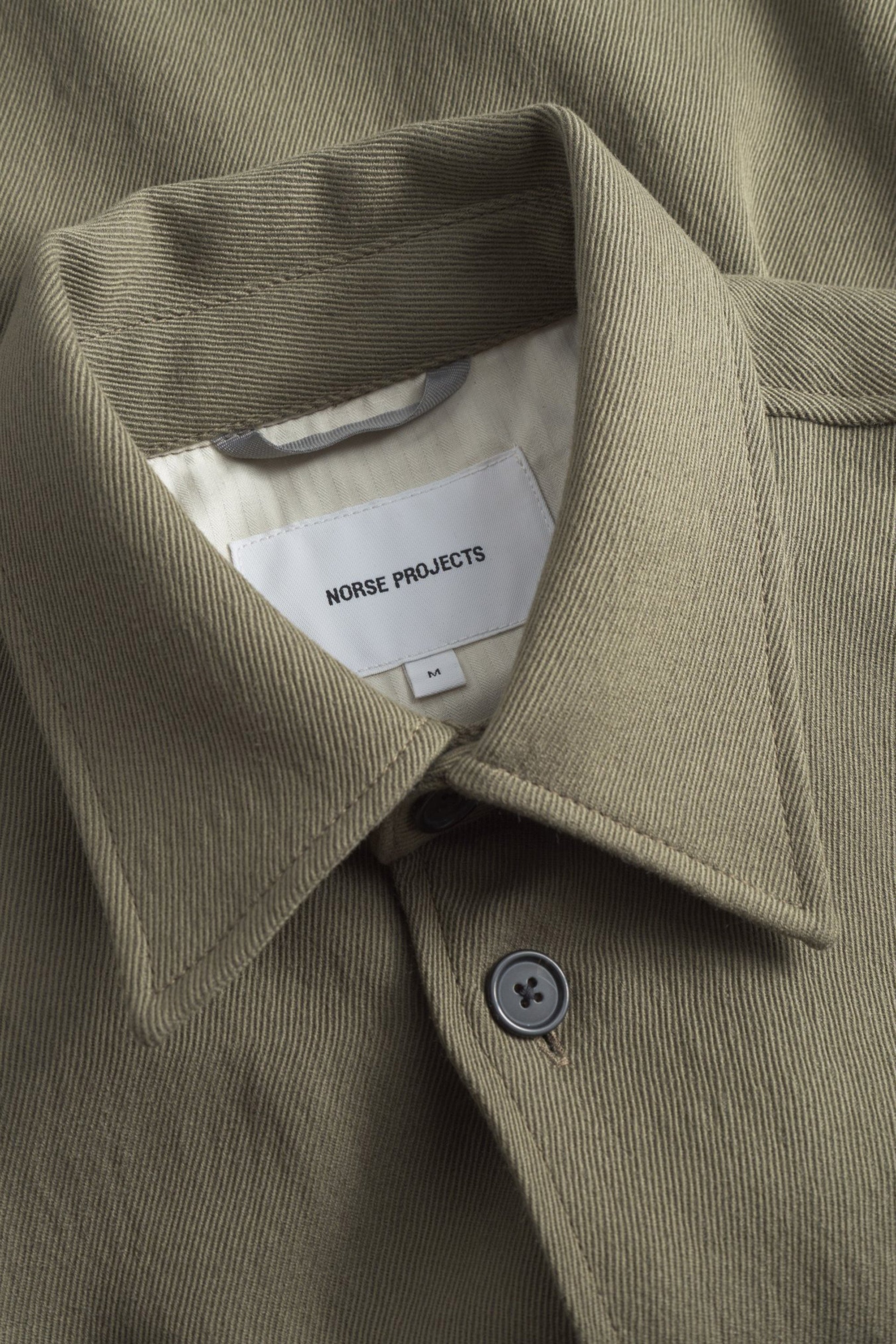 Hjalmer Cavalry Cotton Wool Over Shirt Olive Night