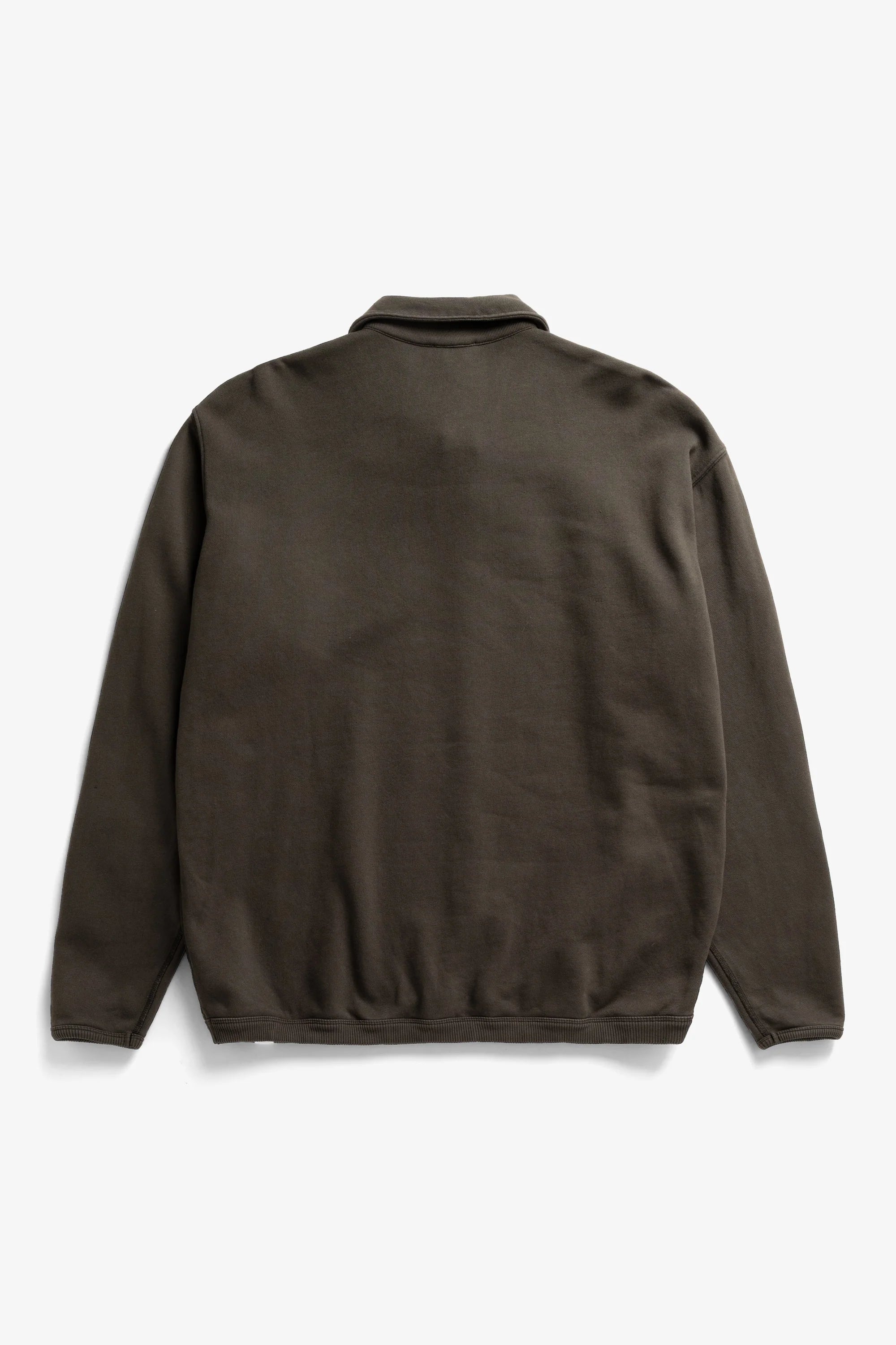 Hjartdal Brushed Diagonal Cotton Fleece Polo Beech Green_6