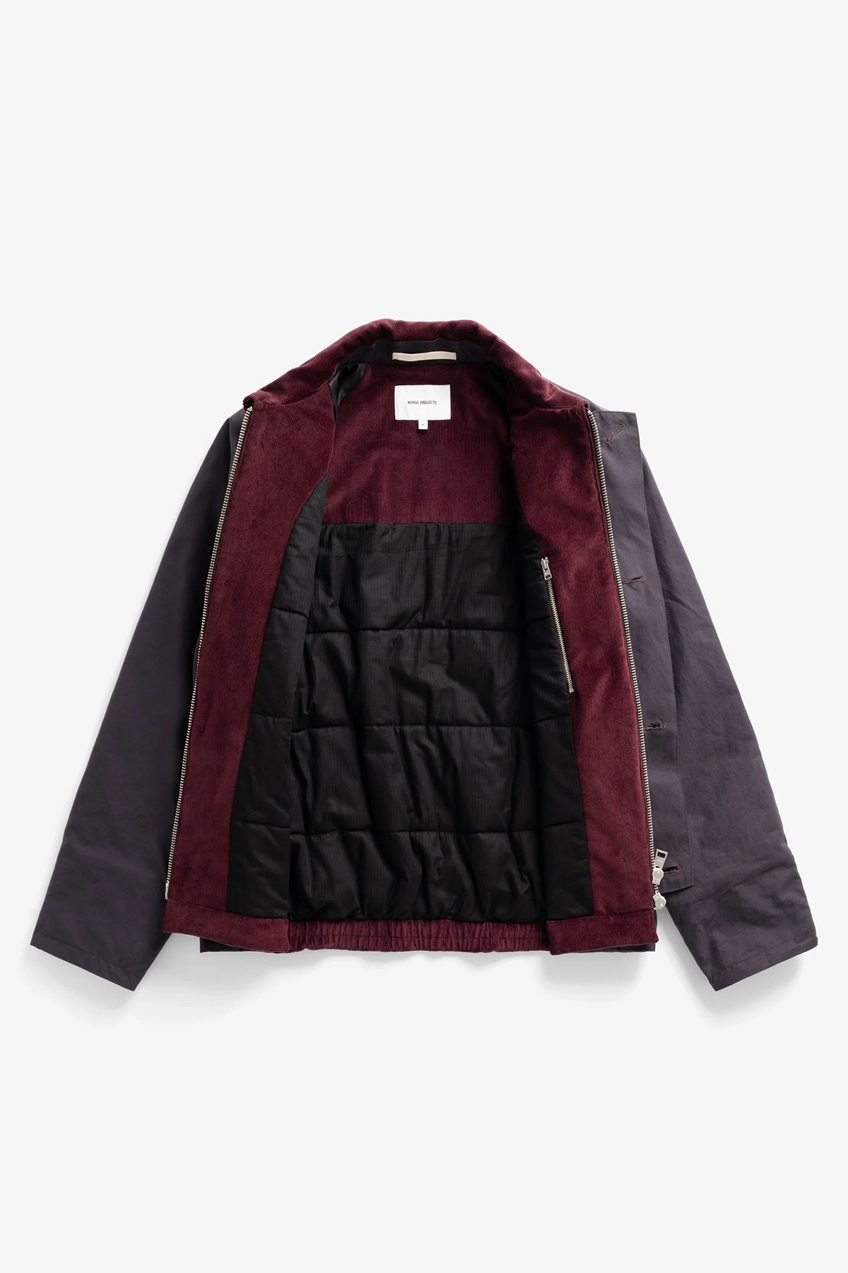 Holmen Wax Raglan Insulated Jacket Darkest Purple_2