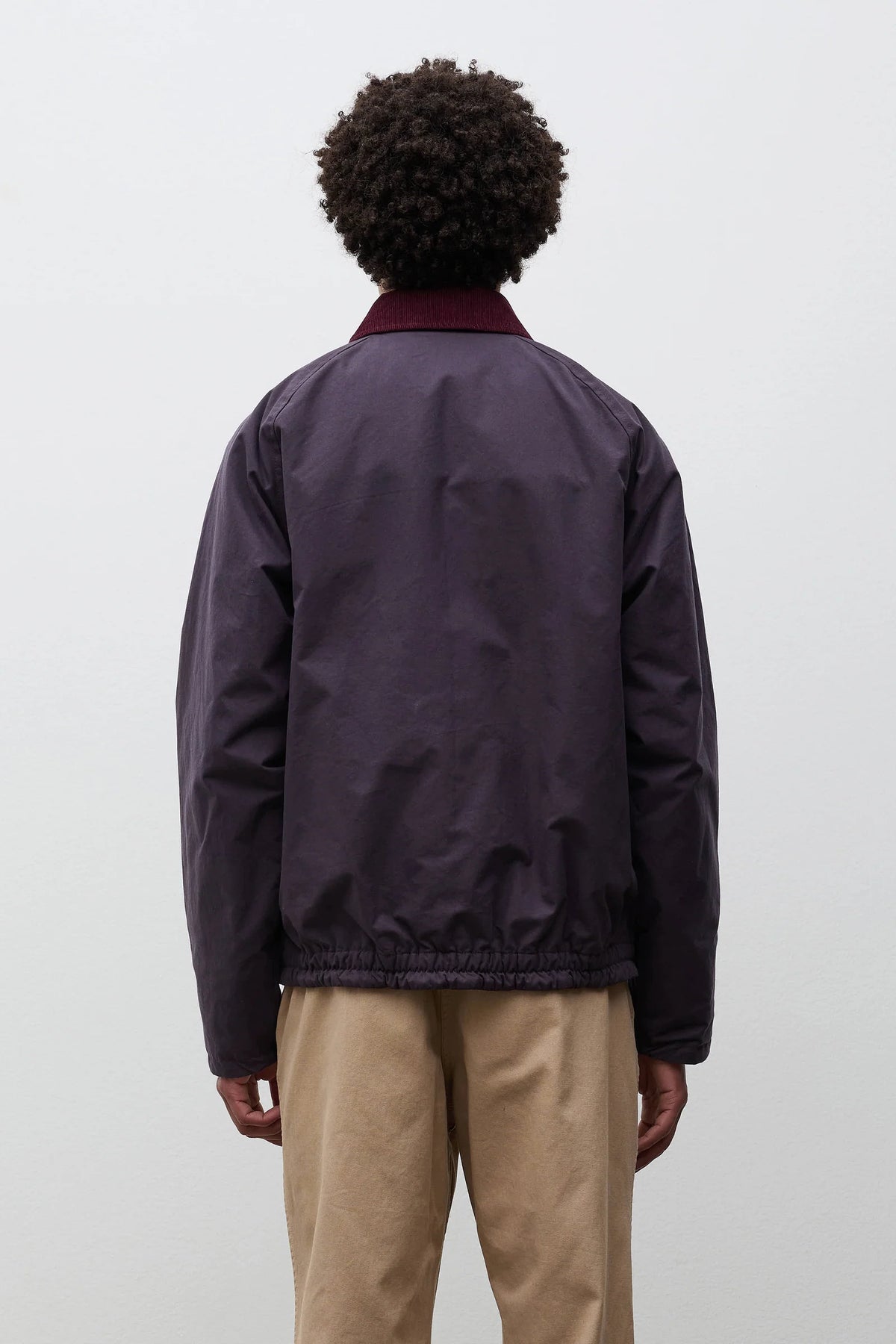 Holmen Wax Raglan Insulated Jacket Darkest Purple_5